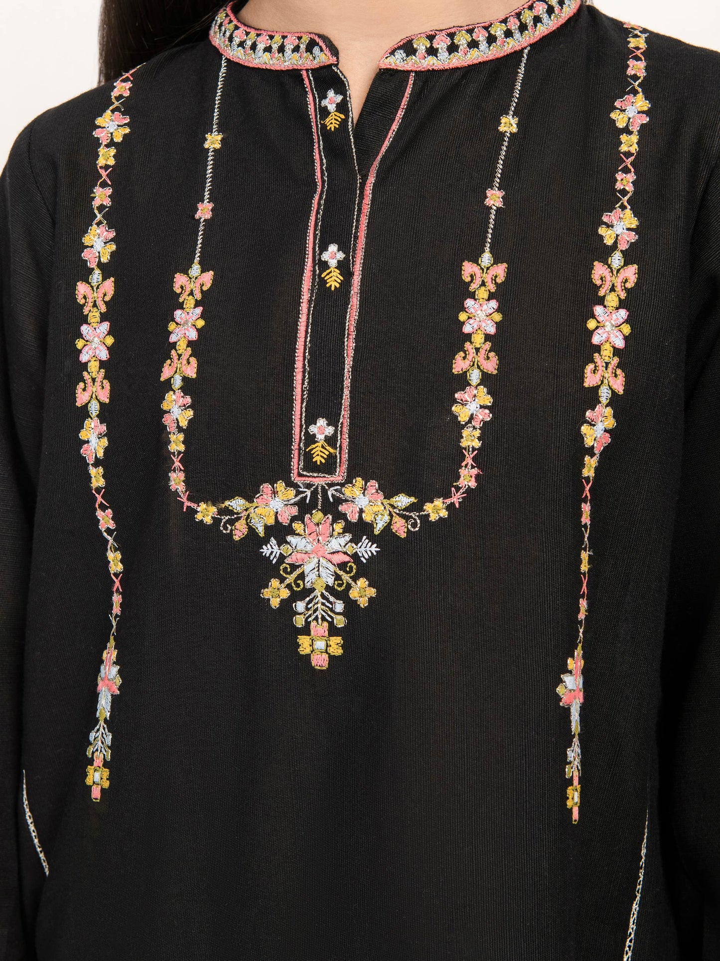 Embroidered Khaddar Suit
