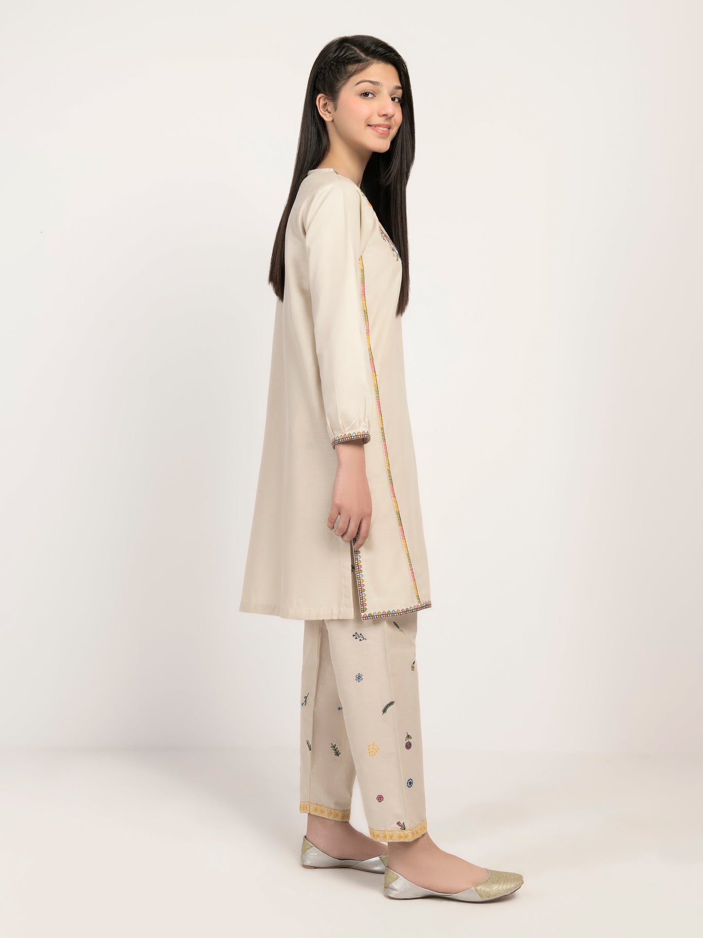 Embroidered Winter Cotton Suit