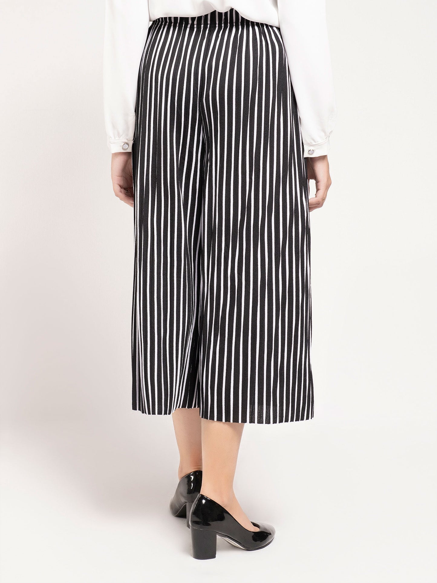 Striped Culotte Pants