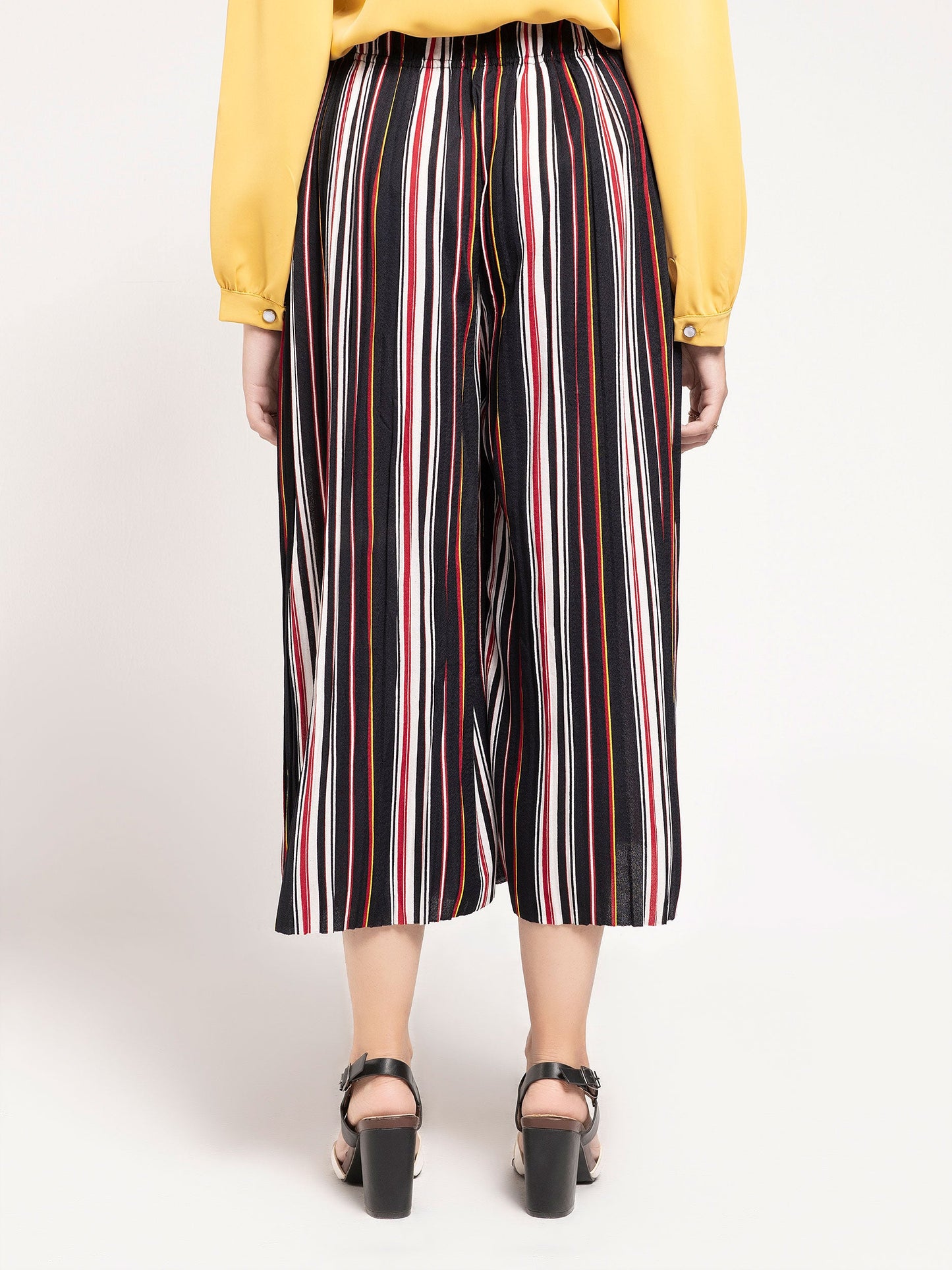 Striped Culotte Pants