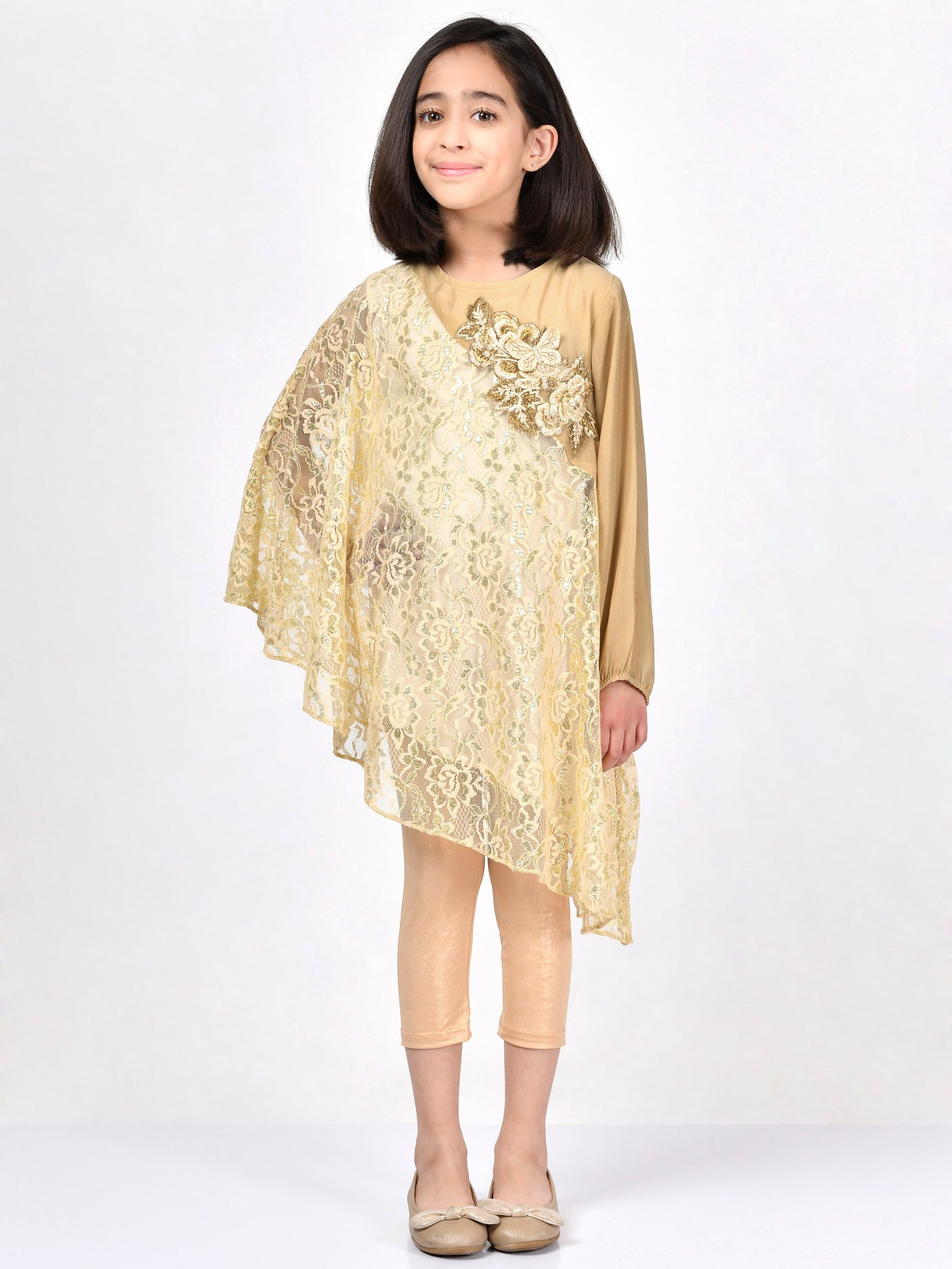 Embroidered Net Shirt