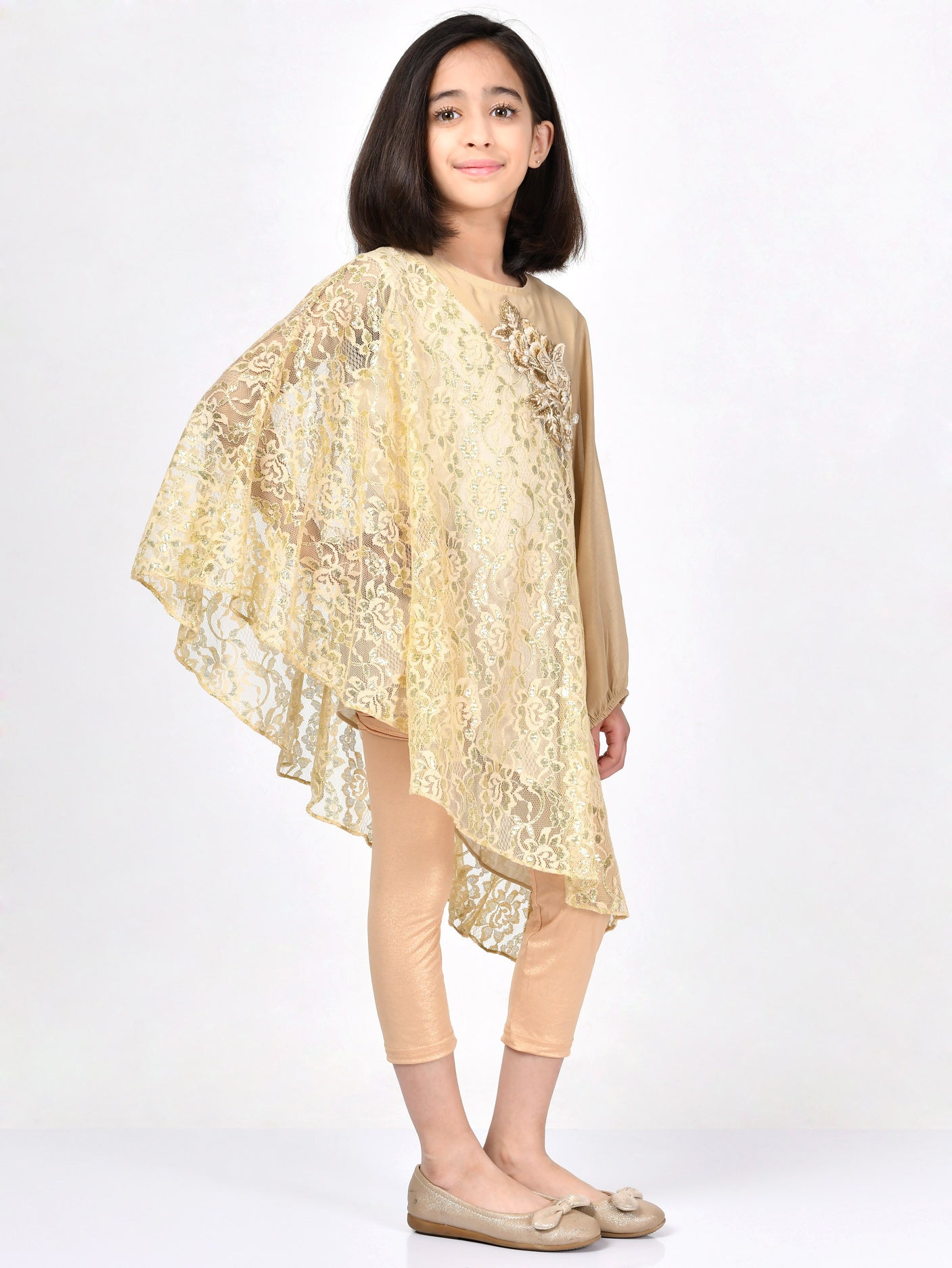 Embroidered Net Shirt