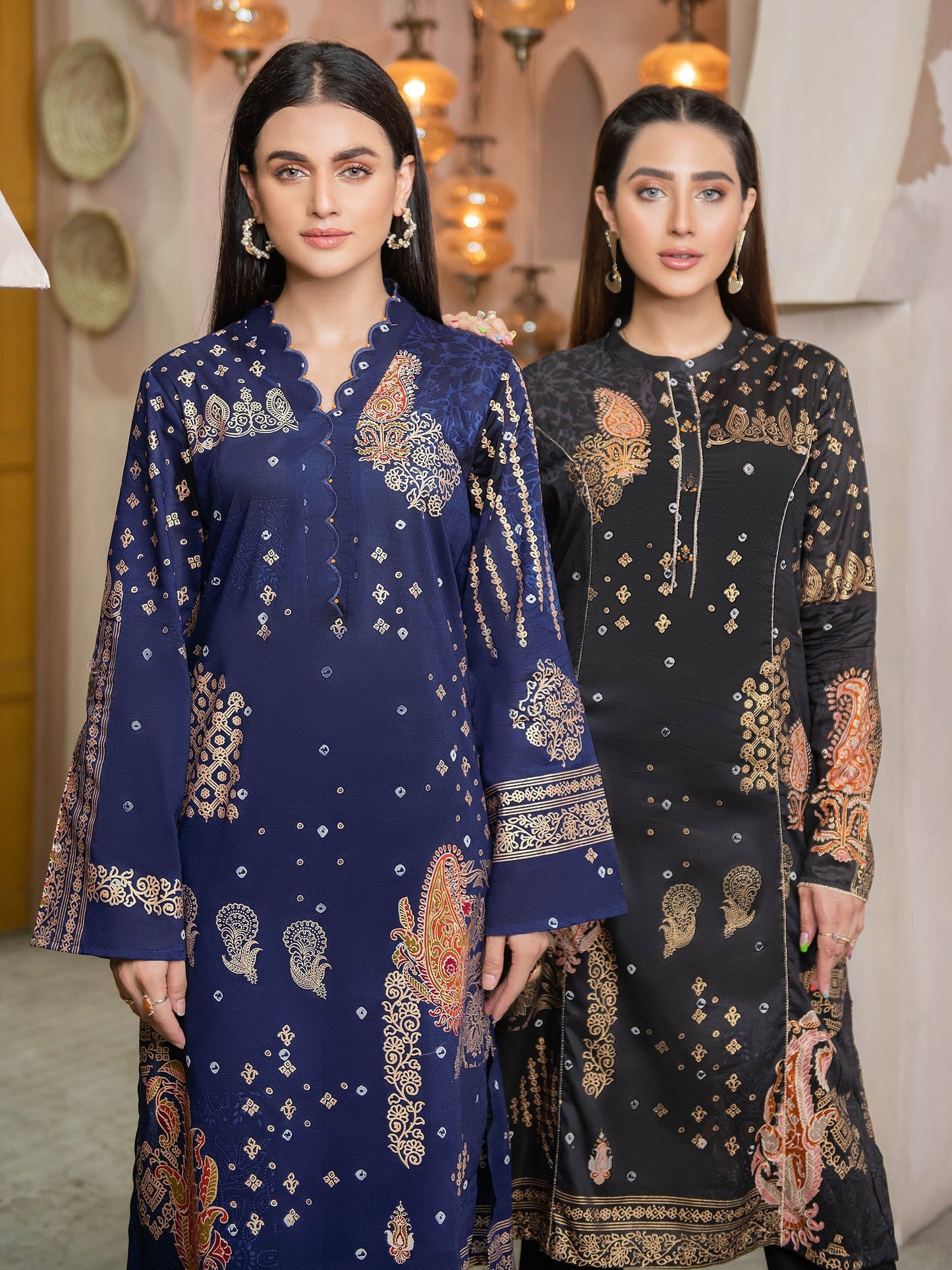 Gold Pasted Lawn Shirt