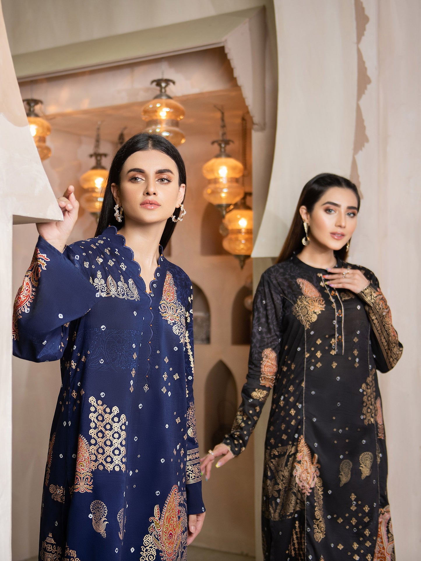 Gold Pasted Lawn Shirt