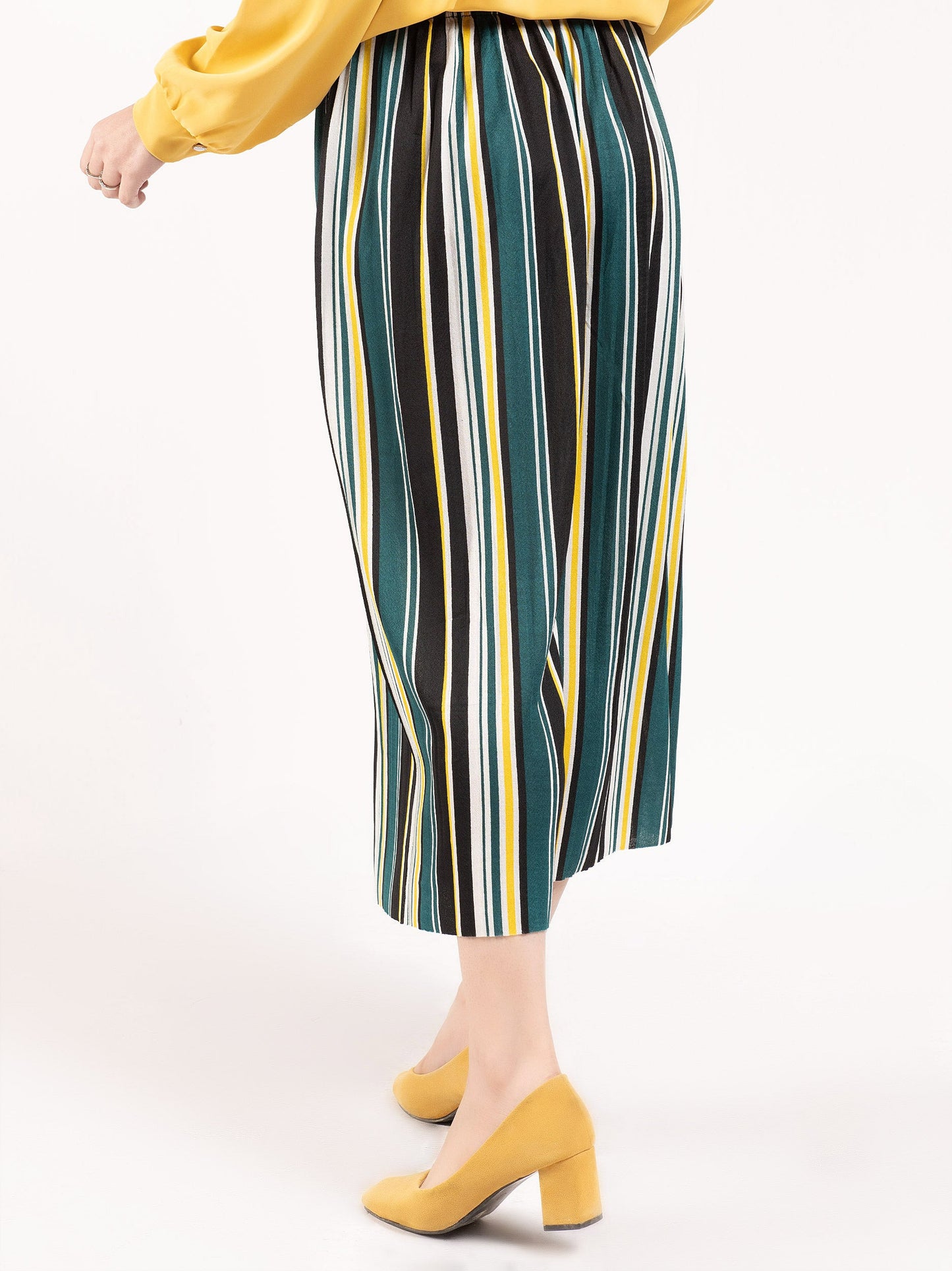 Striped Culotte Pants
