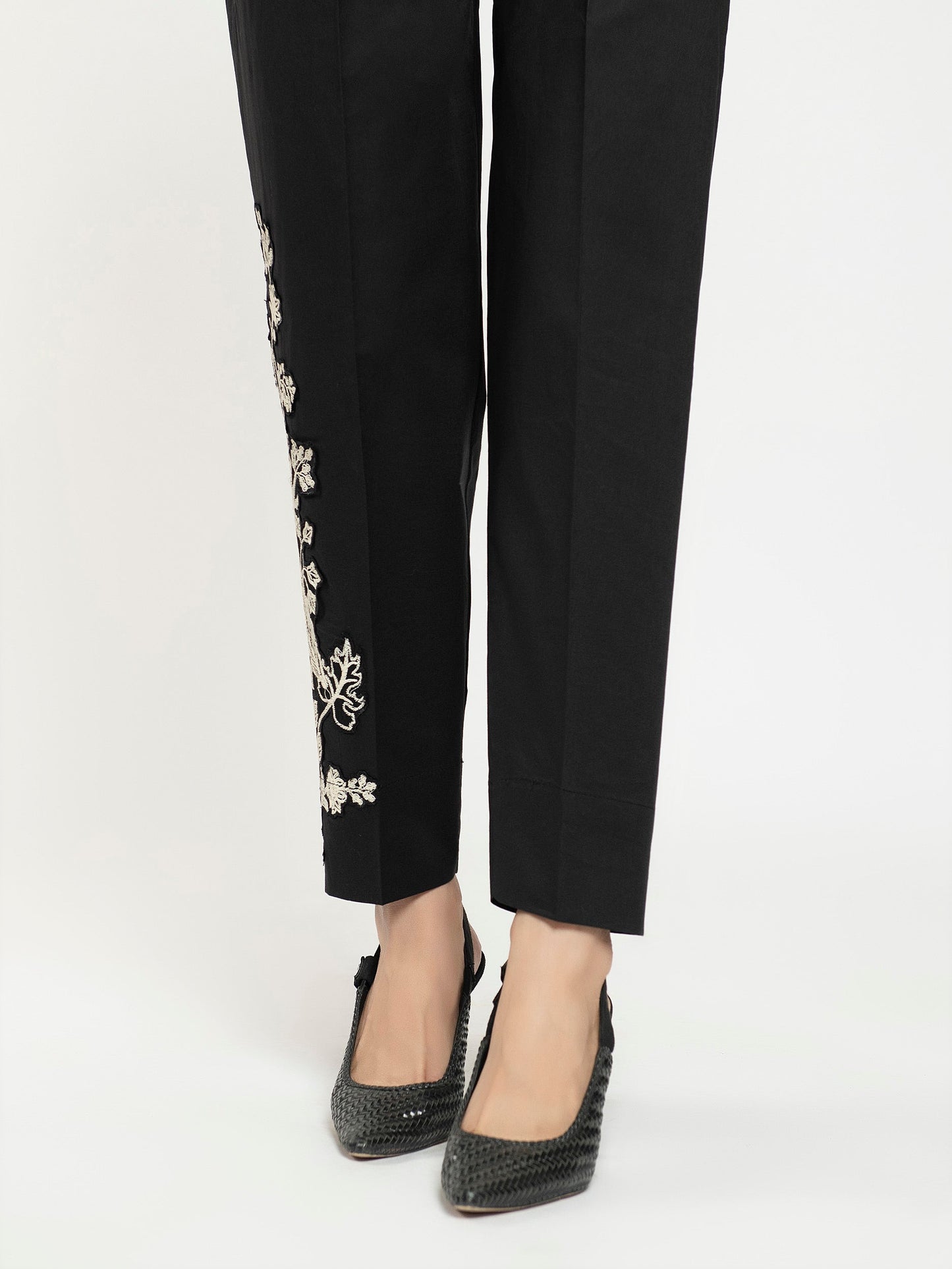 Embroidered Cambric Trouser