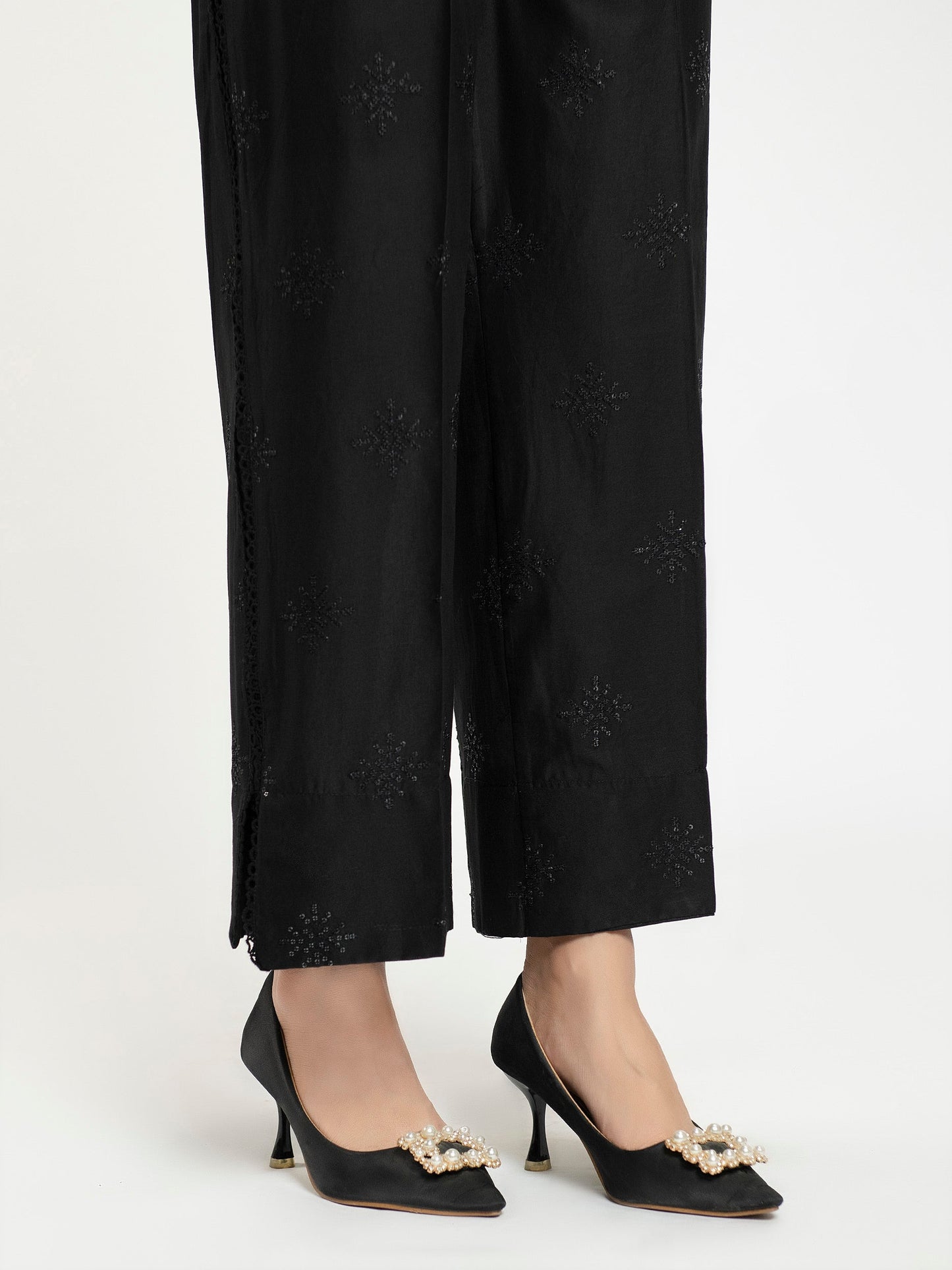 Embroidered Cambric Trouser