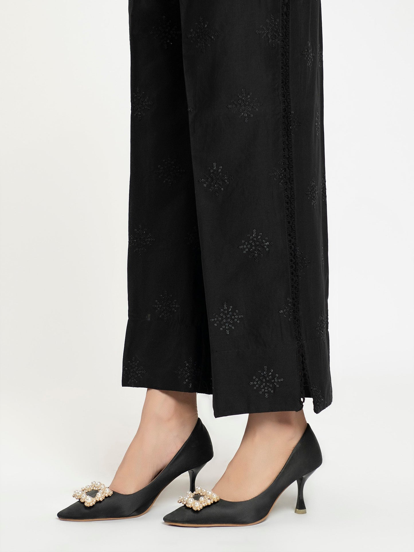 Embroidered Cambric Trouser