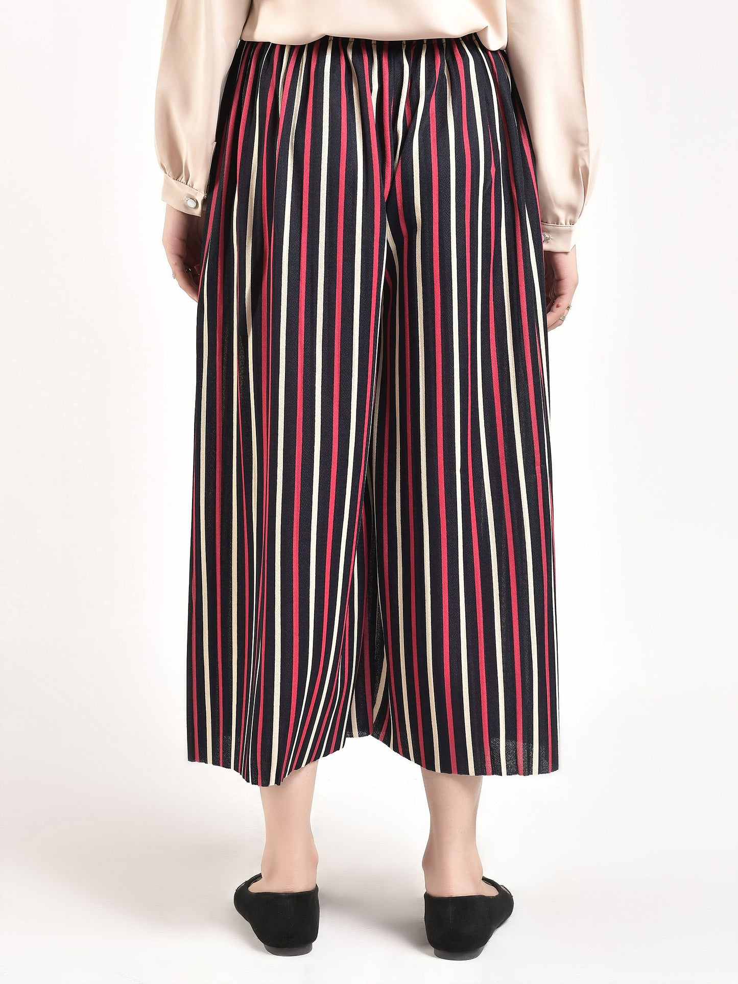 Striped Culotte Pants