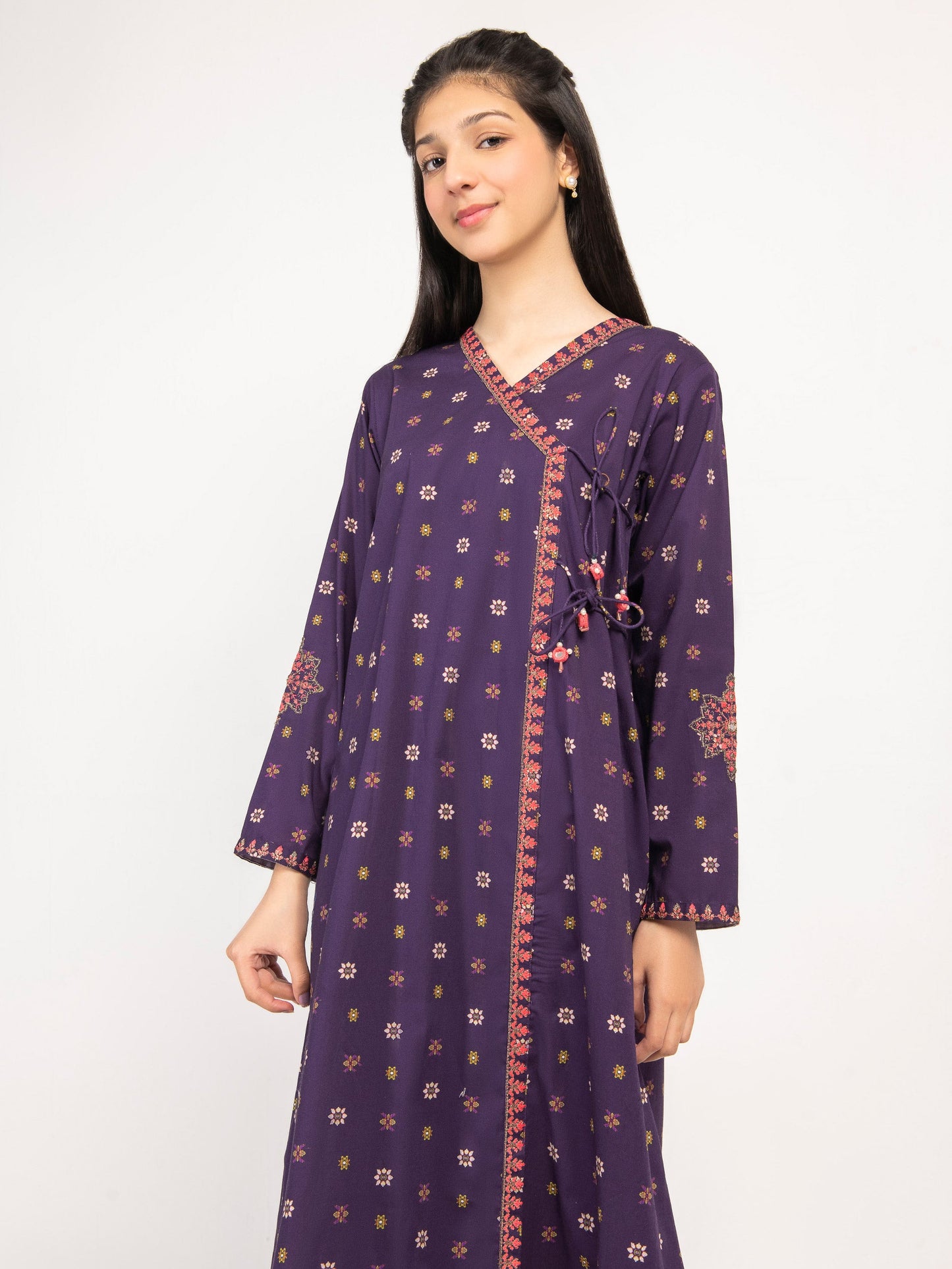 Embroidered Winter Cotton Angrakha