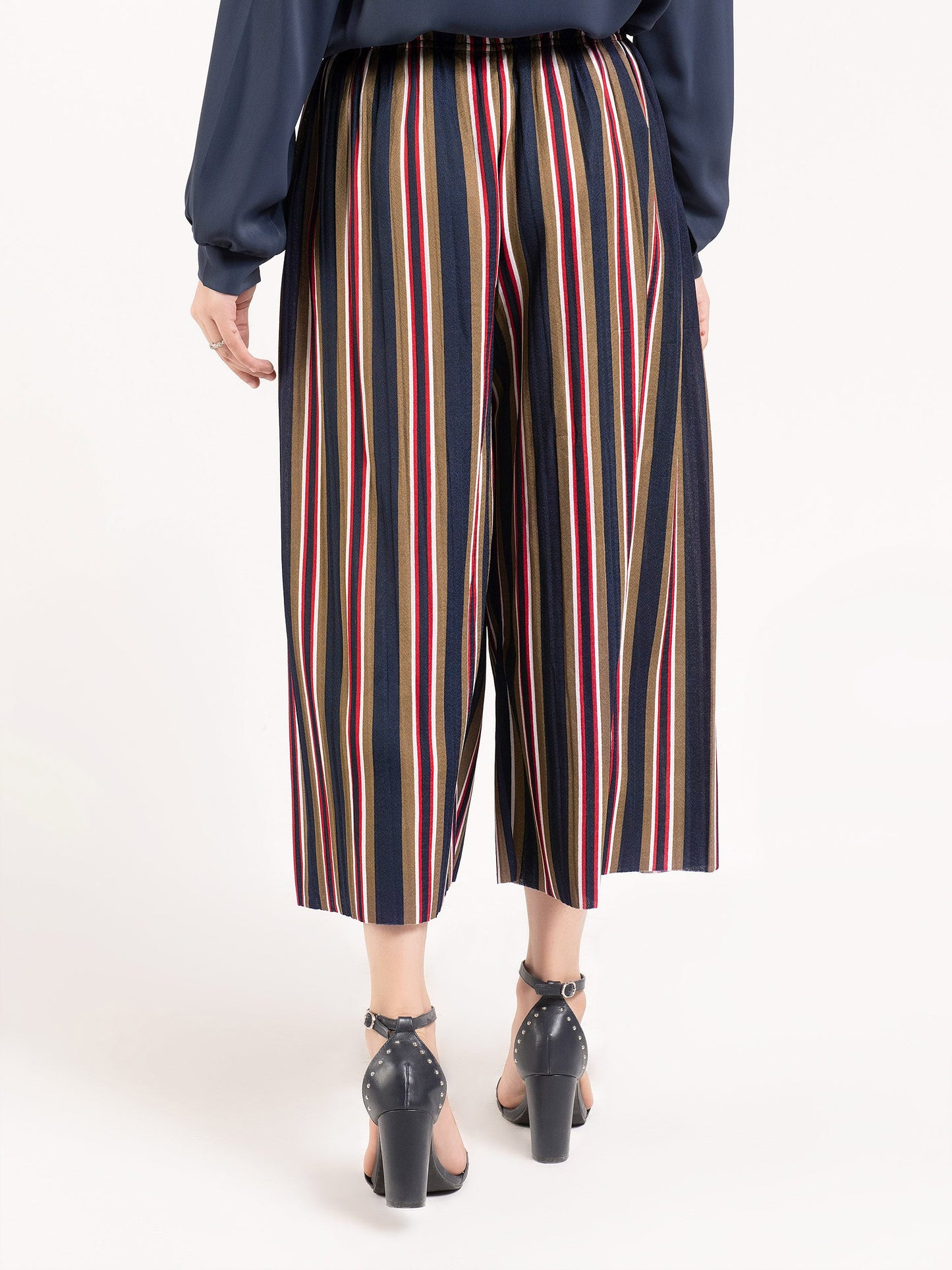 Striped Culotte Pants