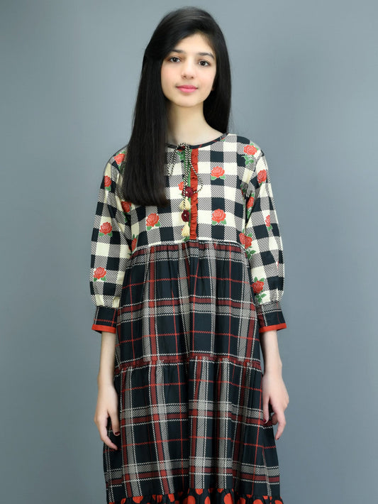 Printed Winter Cotton Dress