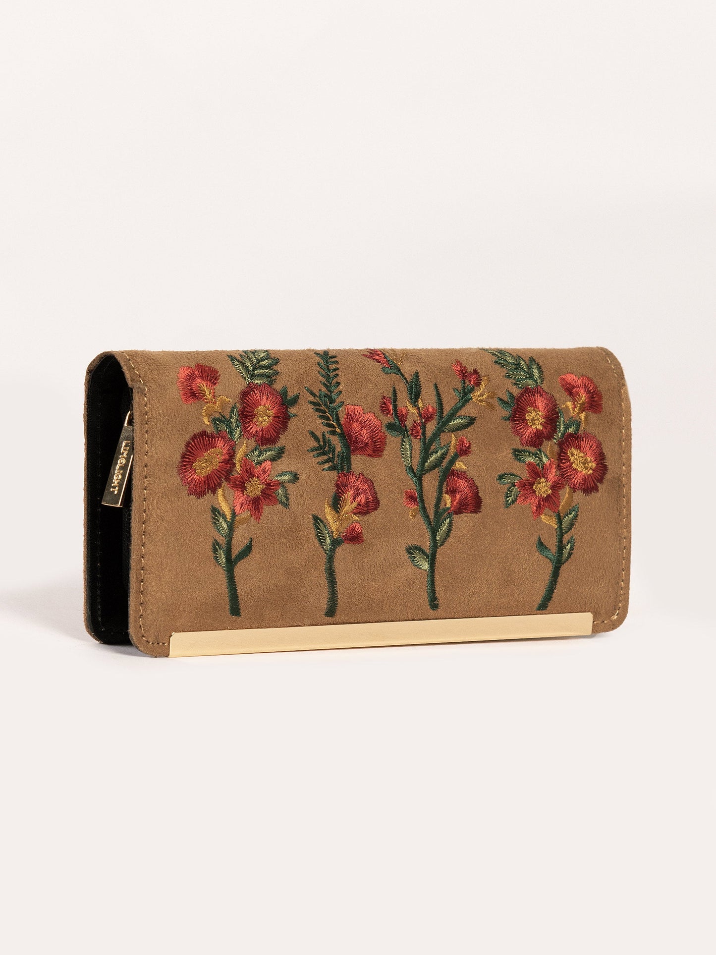 Floral Embroidered Wallet