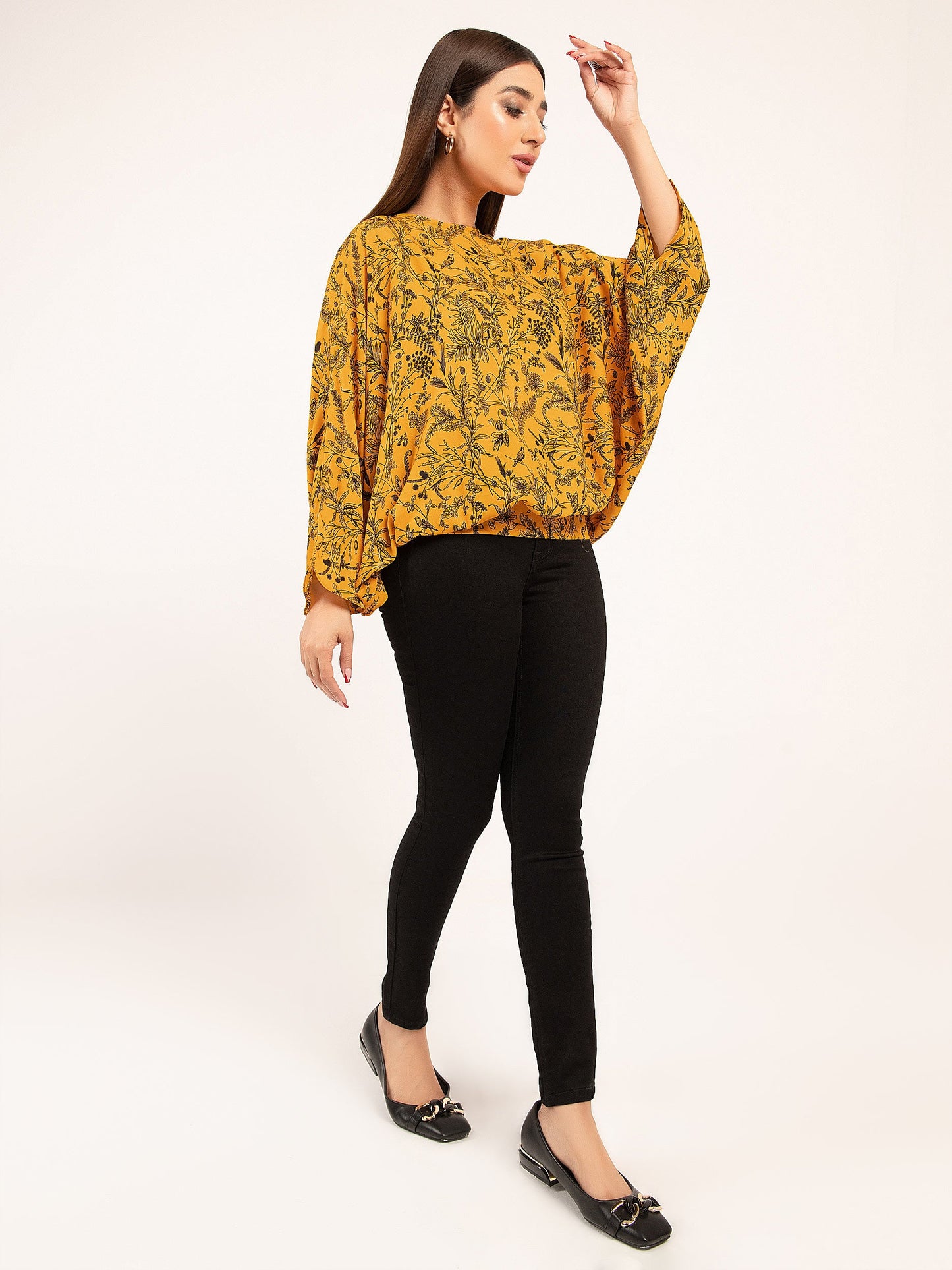 Printed Kaftan Style Top
