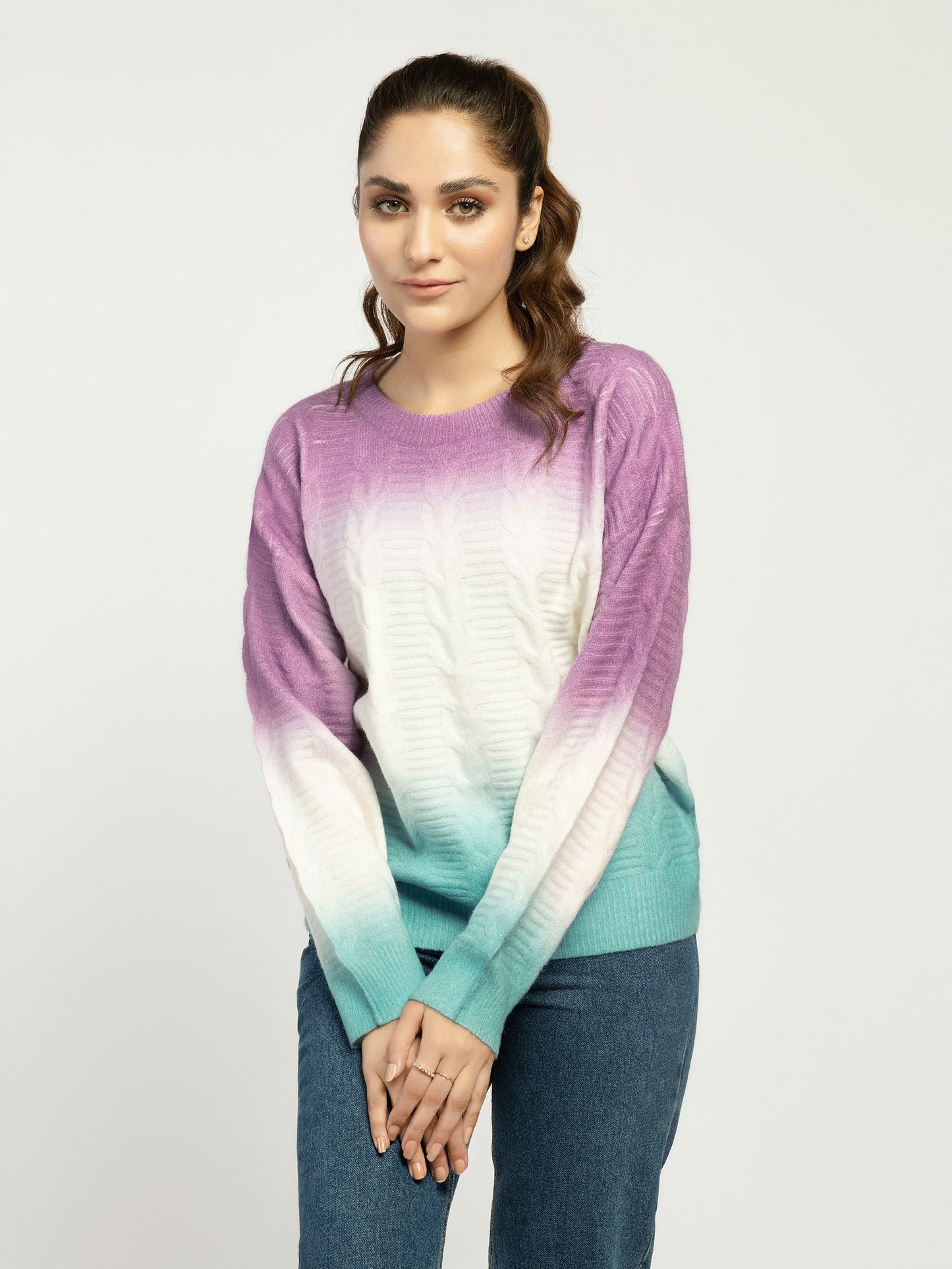 Knitted Water Color Sweater