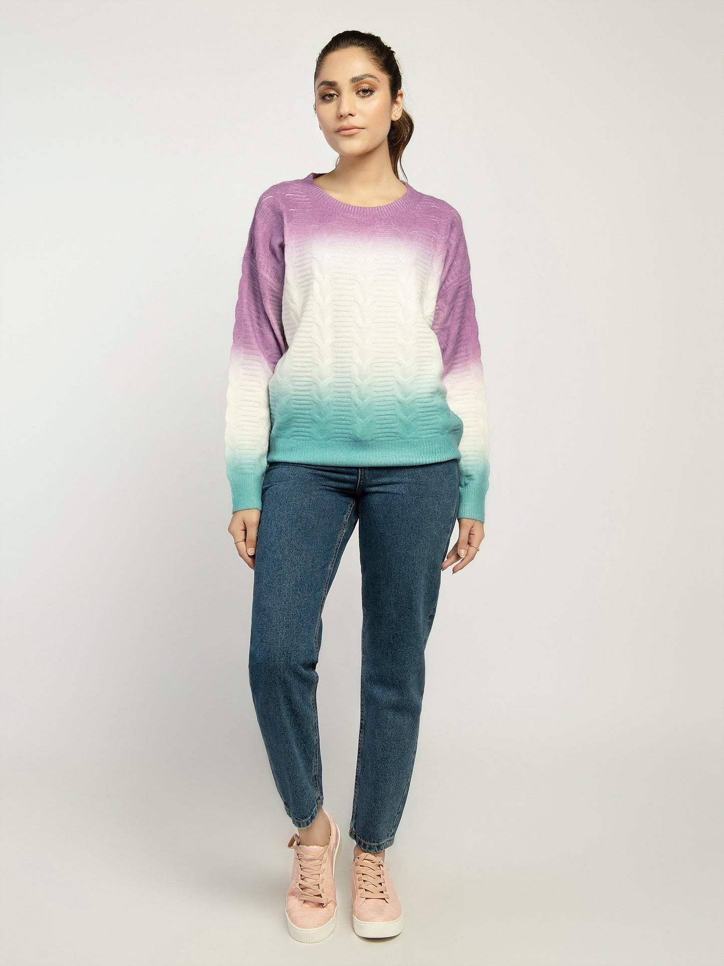 Knitted Water Color Sweater