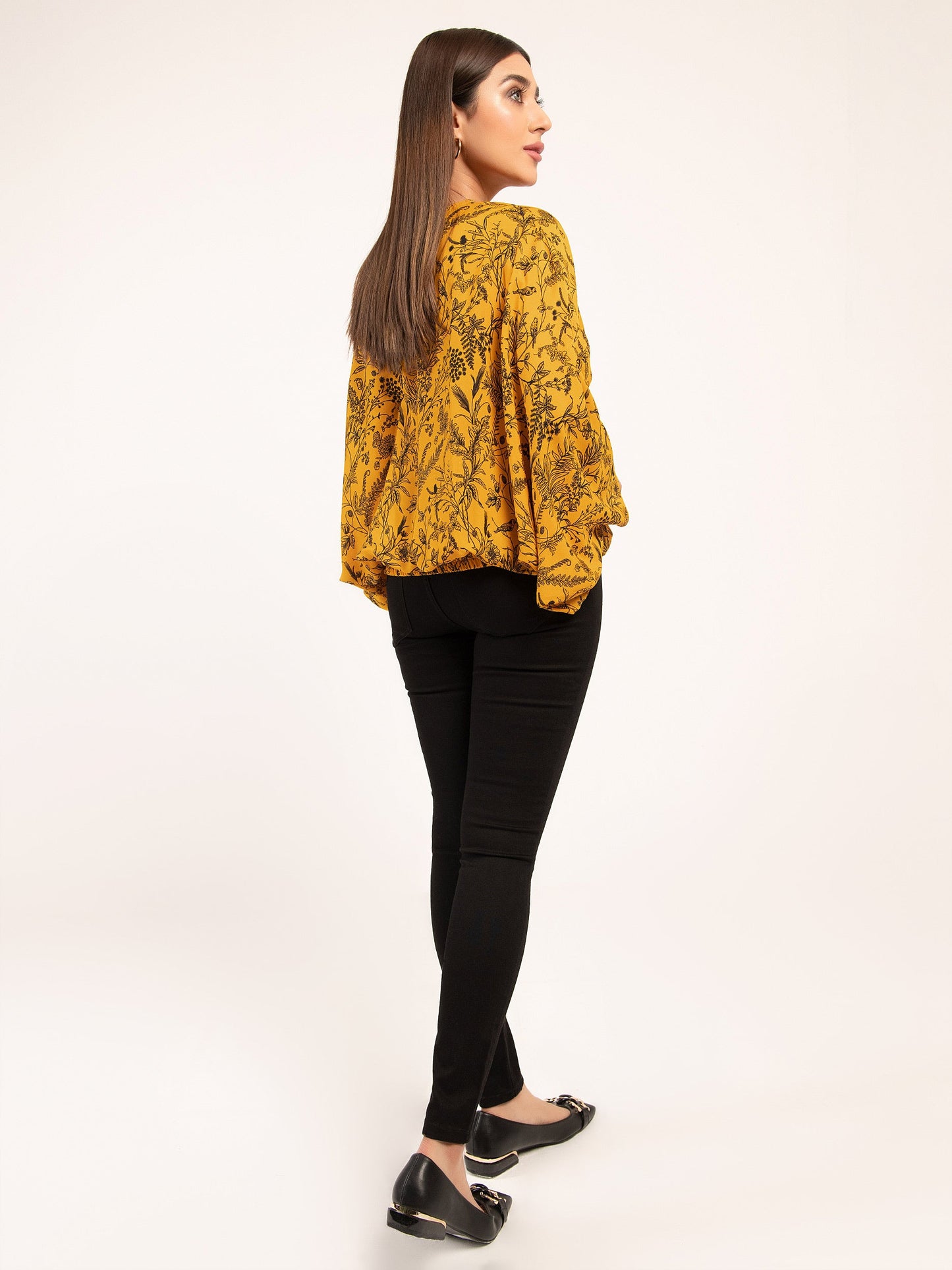 Printed Kaftan Style Top