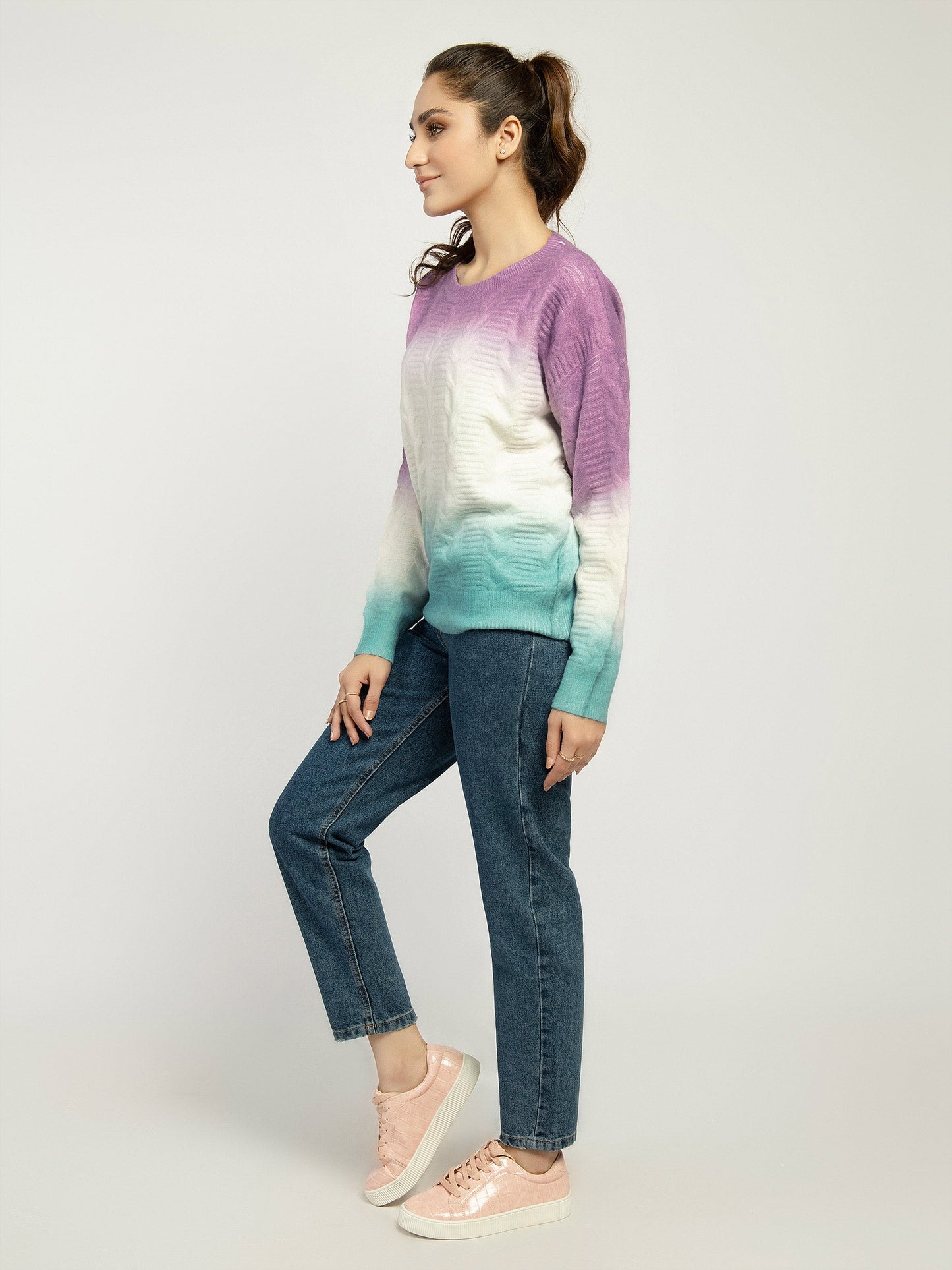Knitted Water Color Sweater