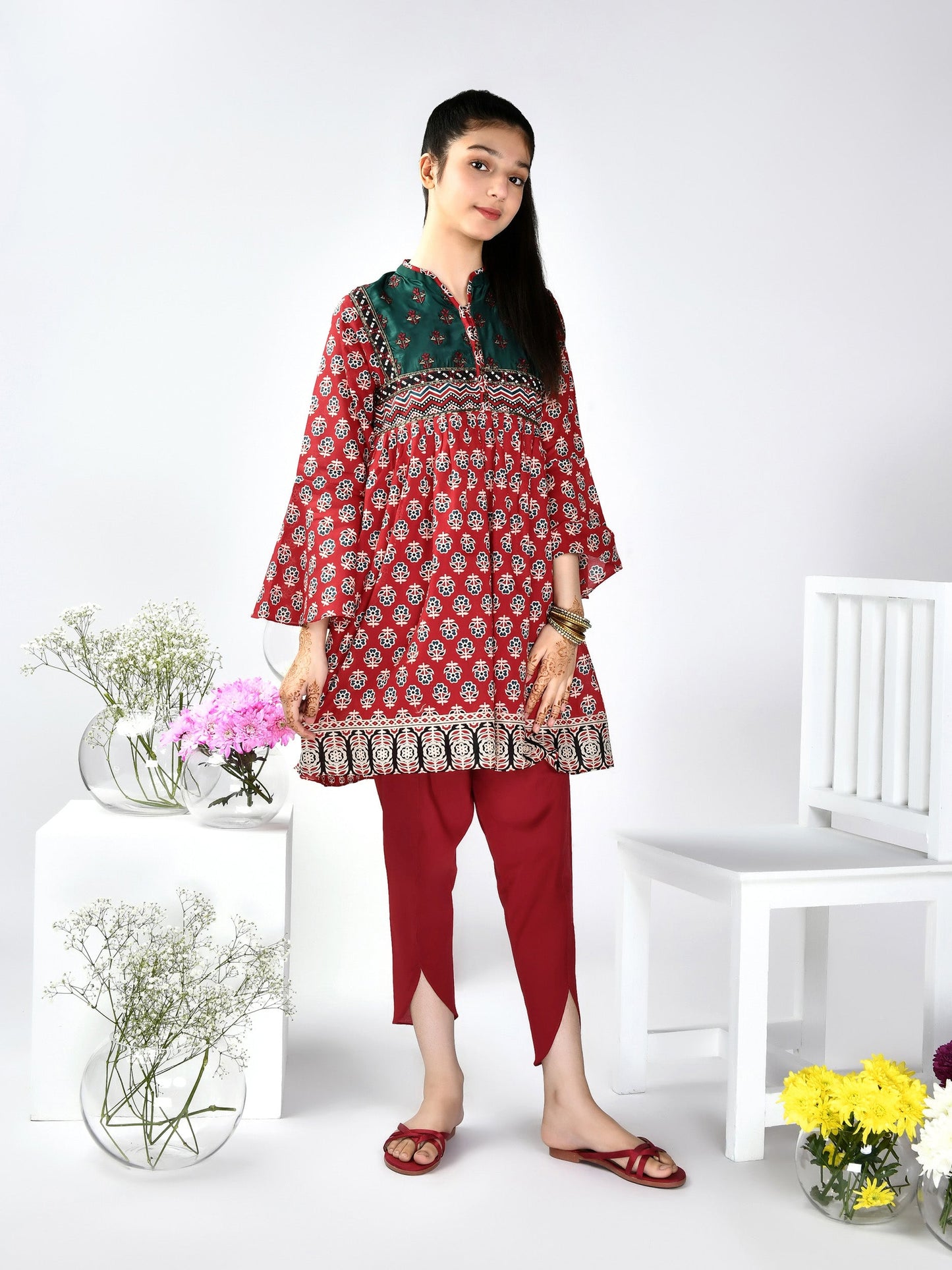 Embroidered Lawn Frock
