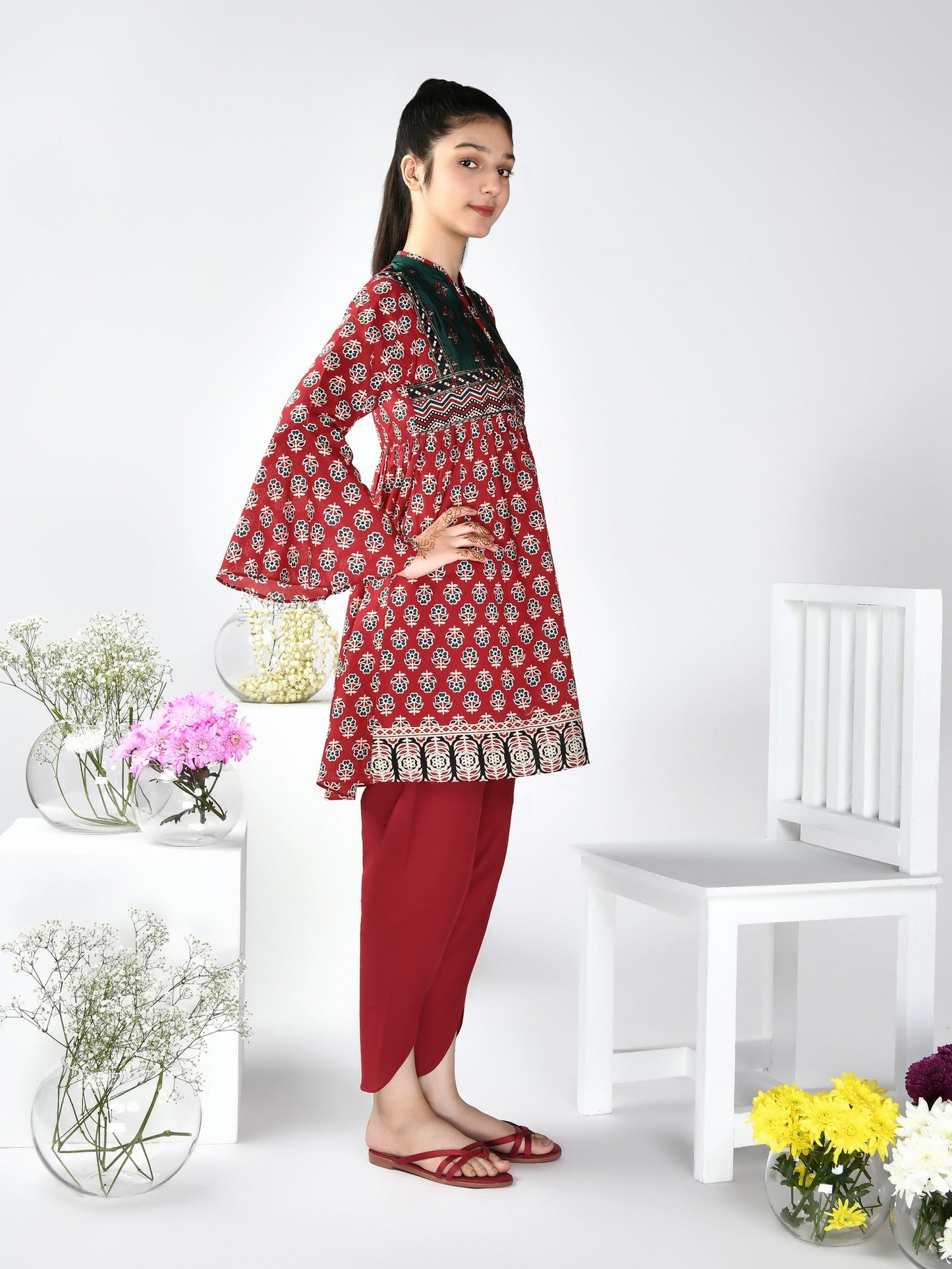 Embroidered Lawn Frock