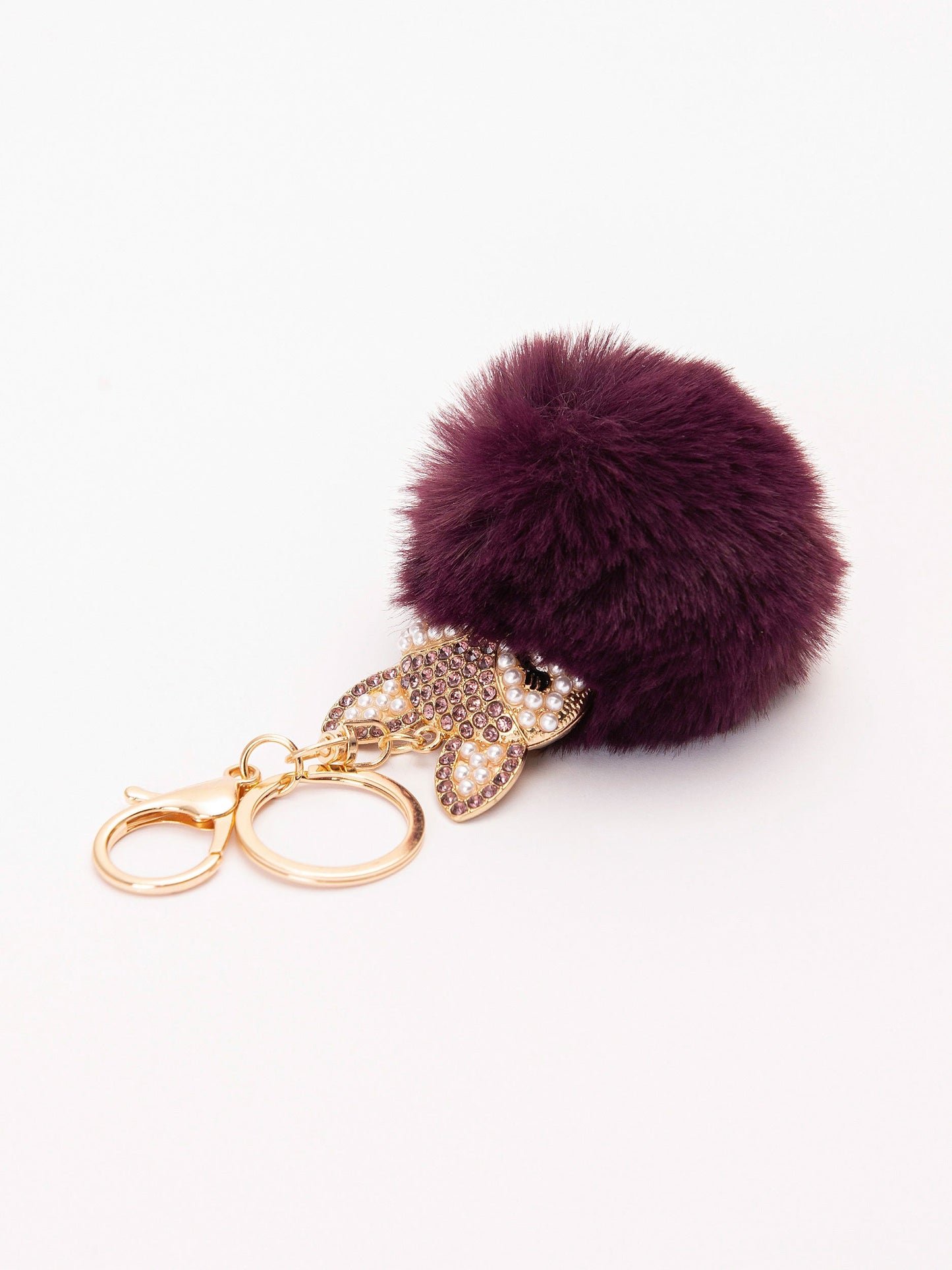 Bejeweled Bunny Keychain