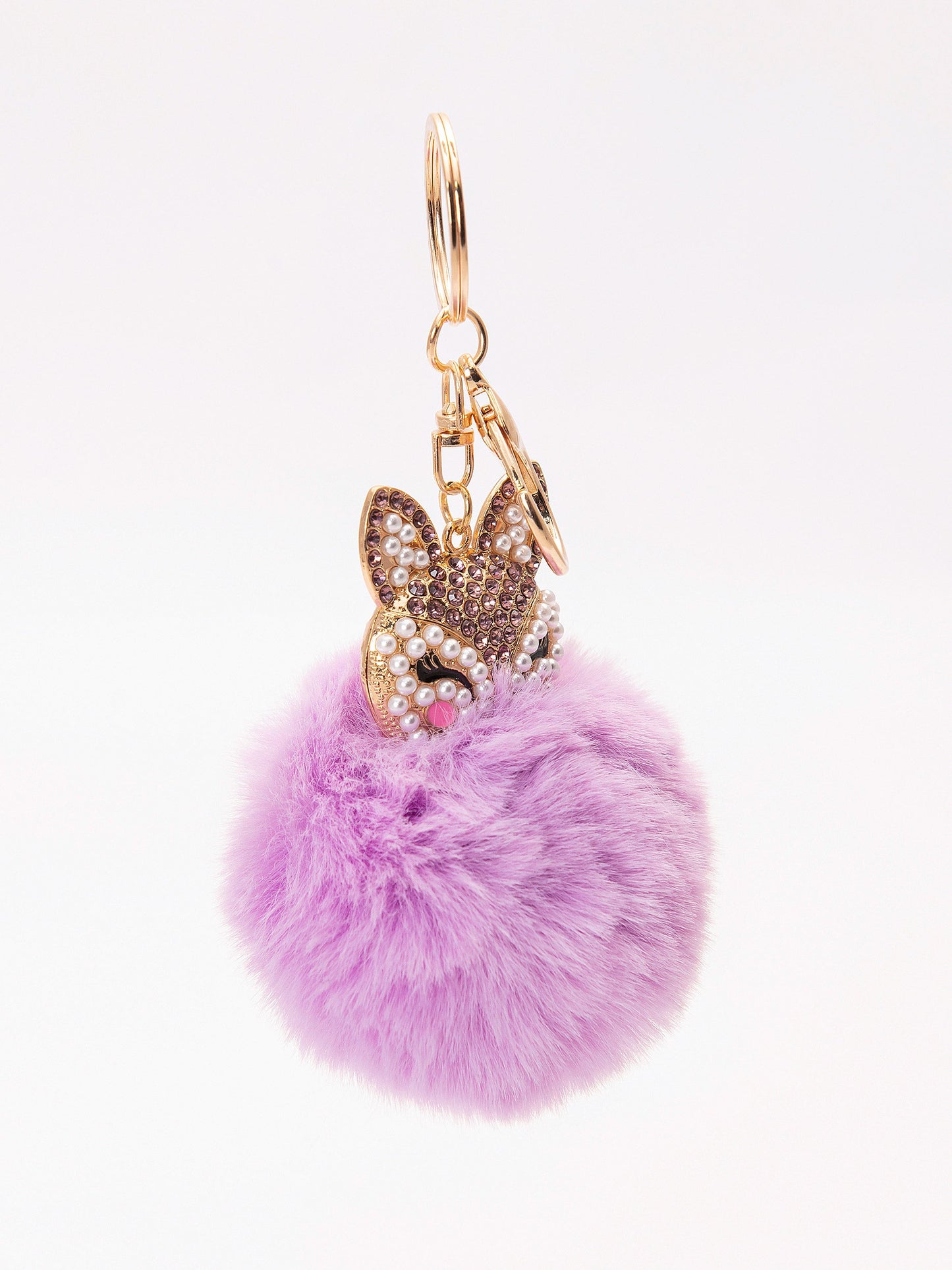 Bejeweled Bunny Keychain