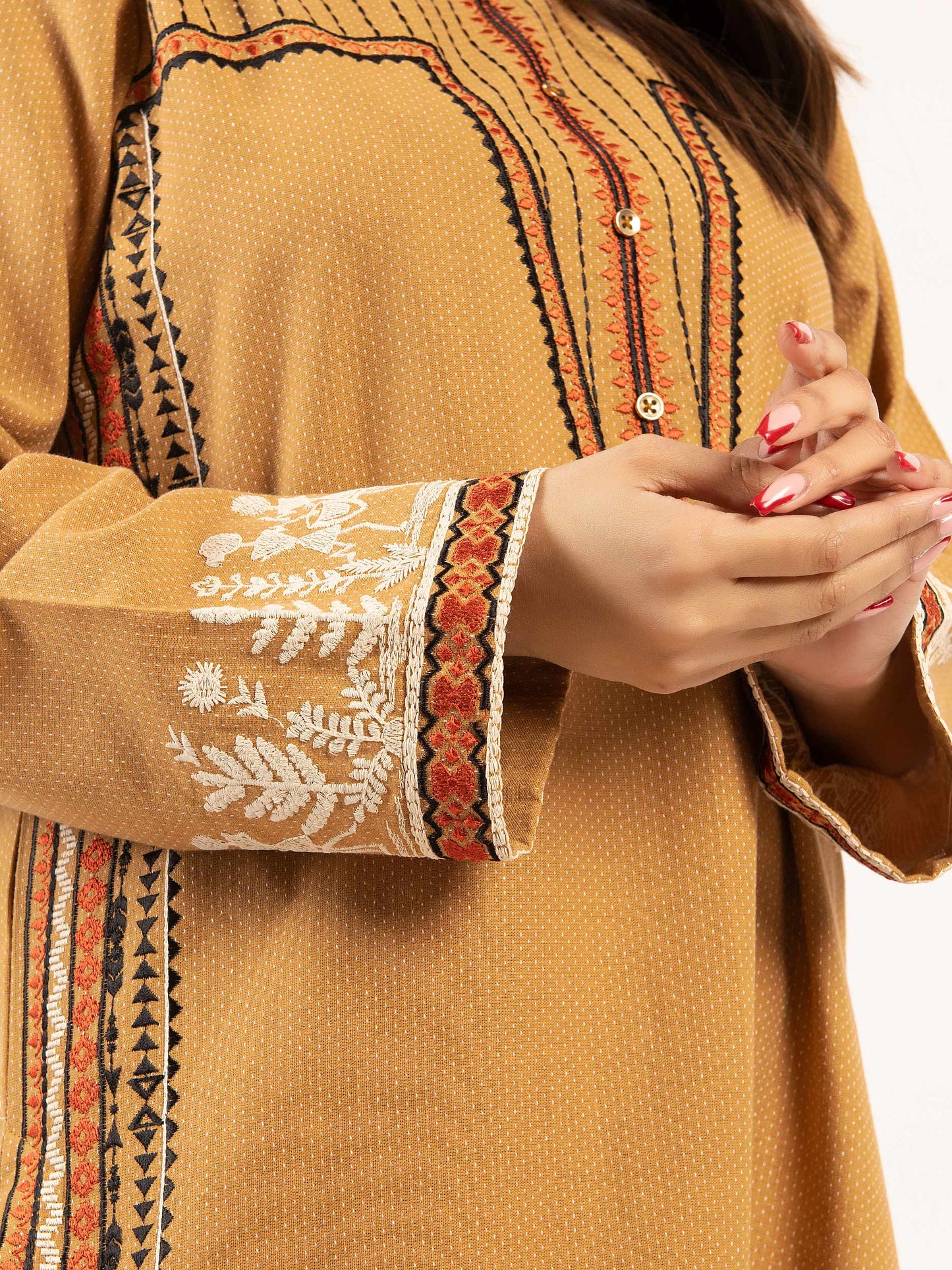 Embroidered Yarn Dyed Suit