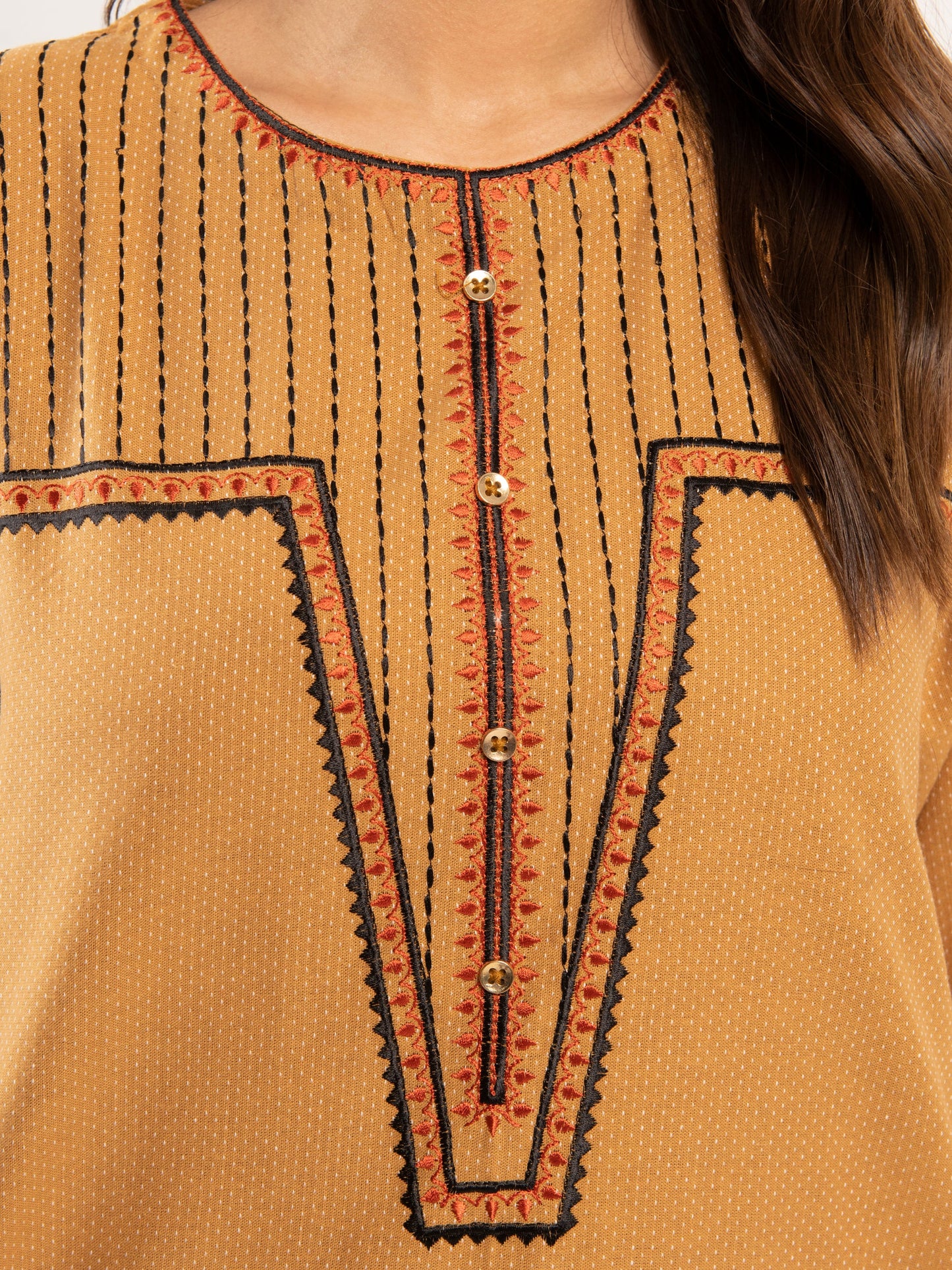 Embroidered Yarn Dyed Suit