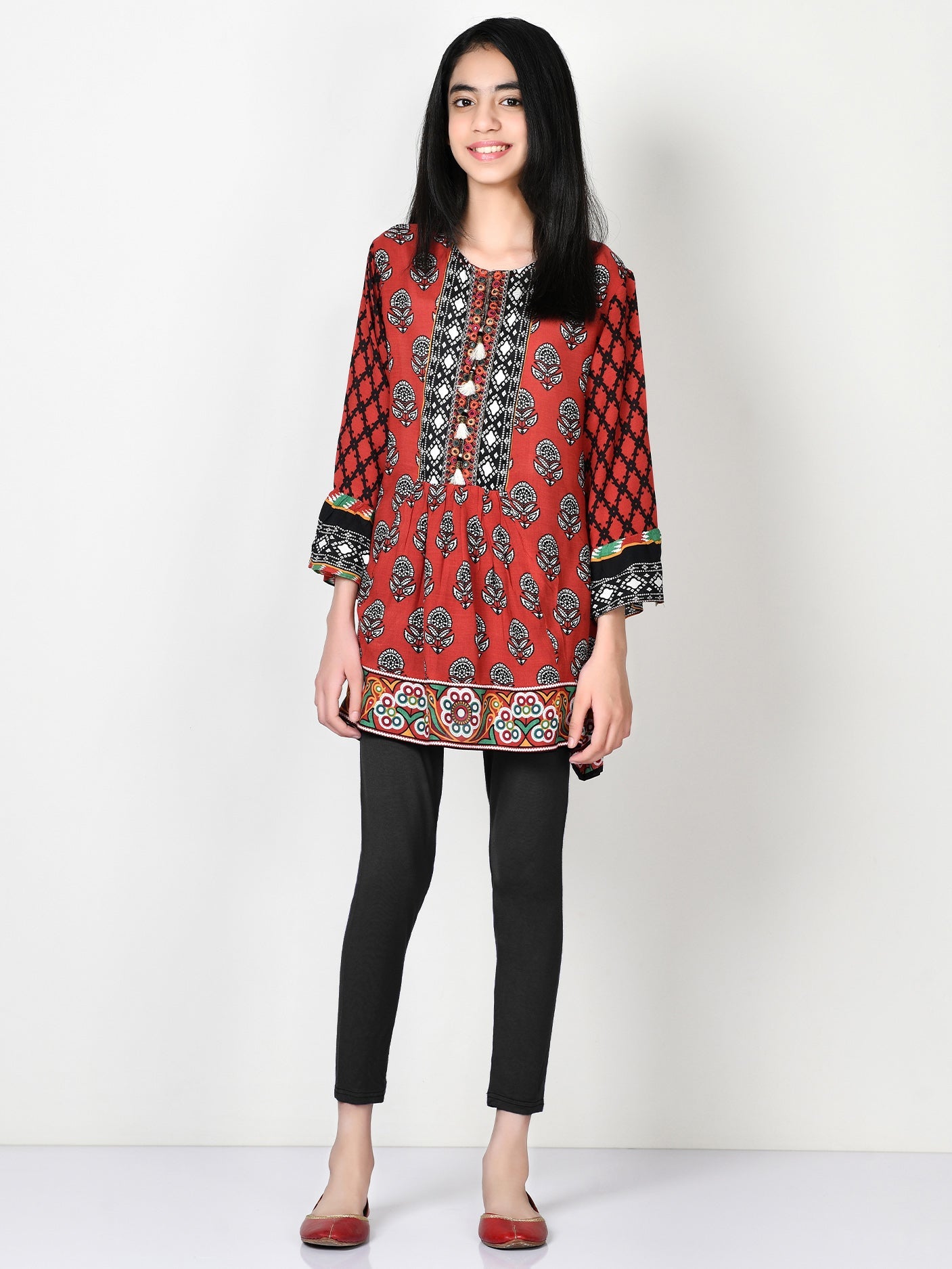 Printed Arabic Lawn Shirt