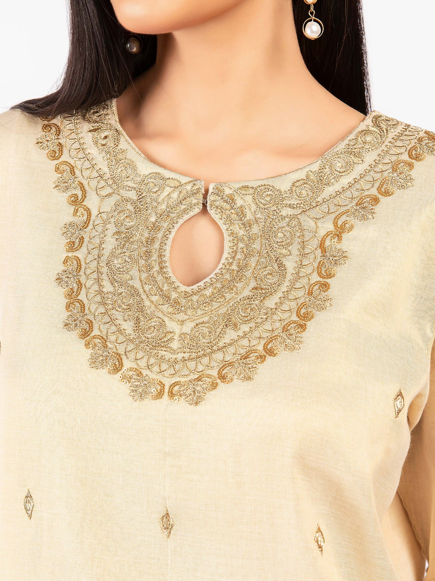 Embroidered Lawn Shimmer Suit