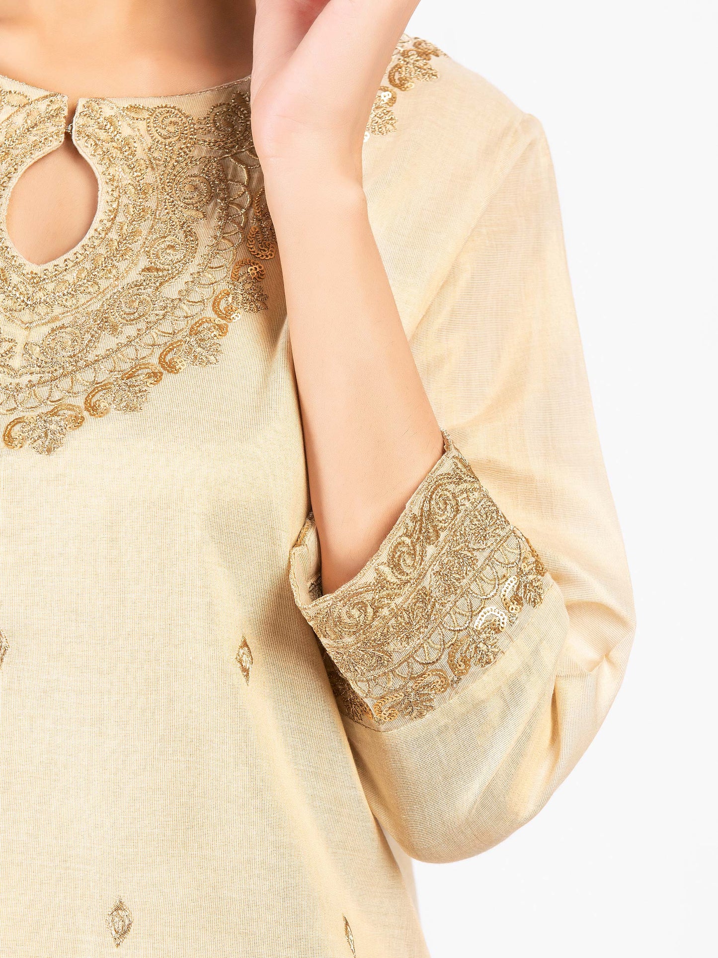 Embroidered Lawn Shimmer Suit