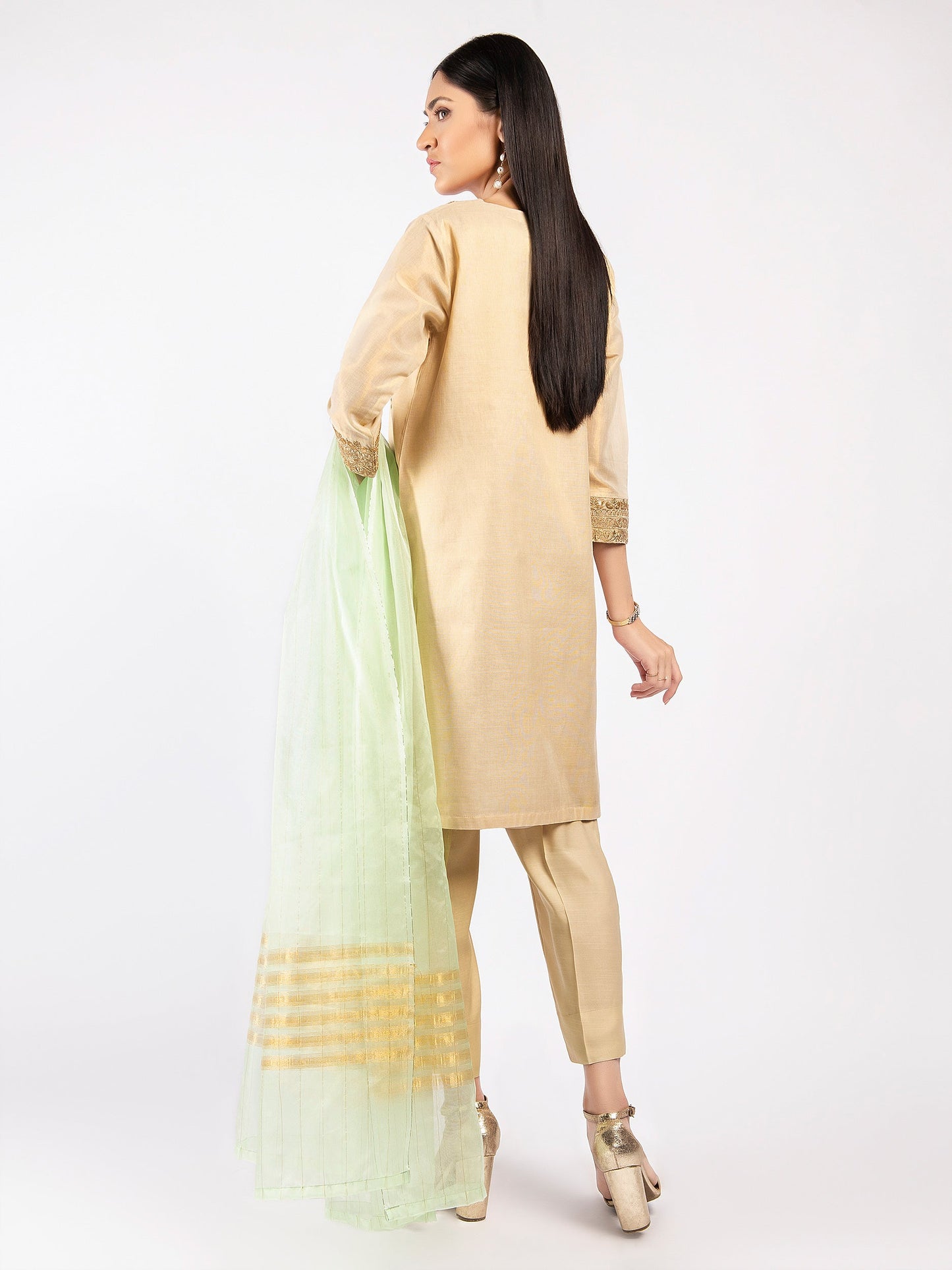 Embroidered Lawn Shimmer Suit