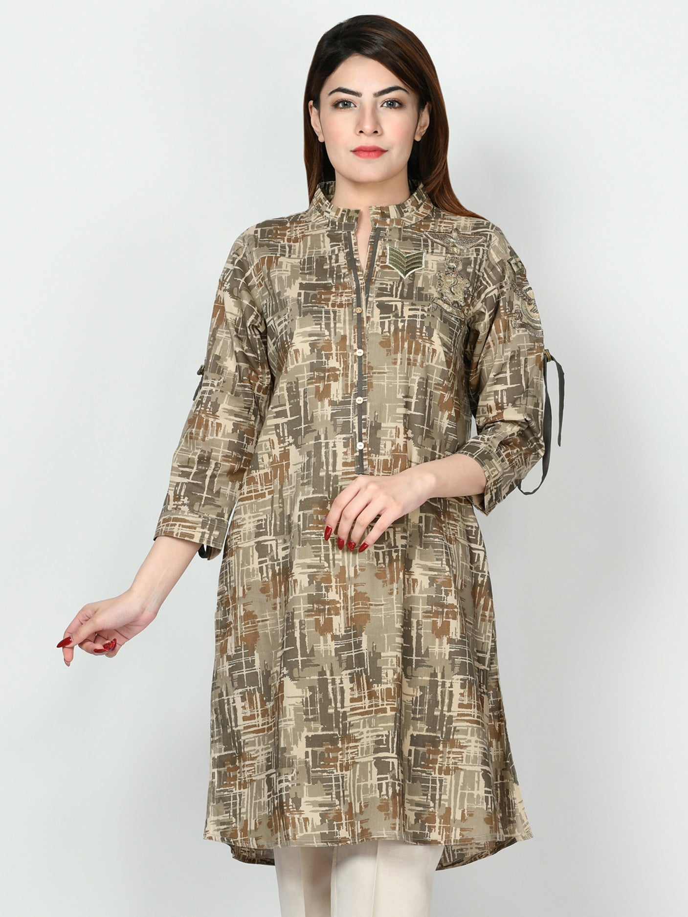 Embroidered Cambric Shirt