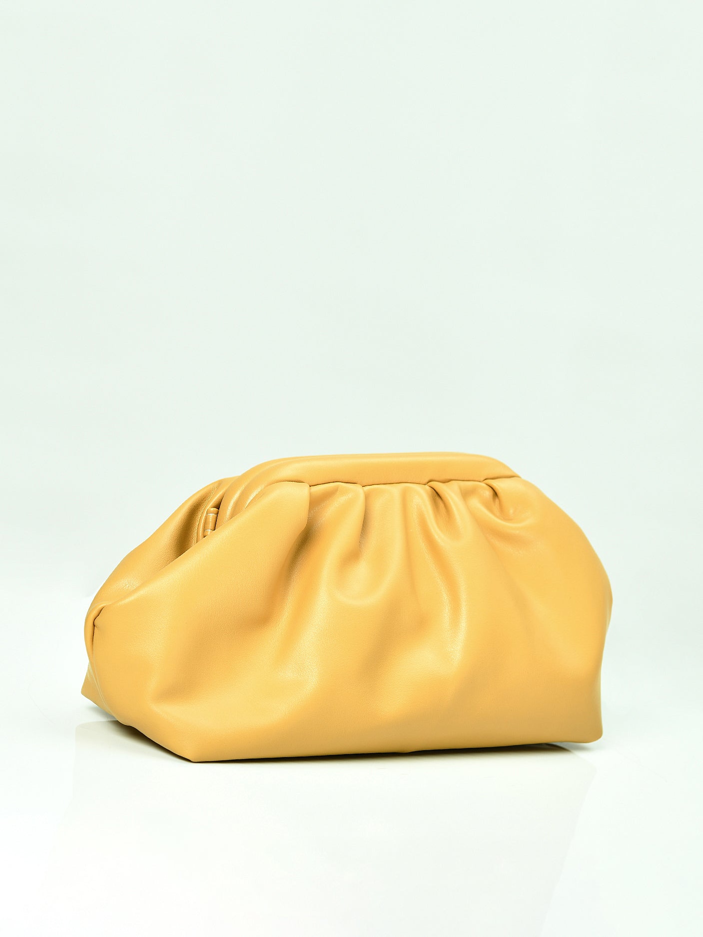 Pleated Clasp Clutch