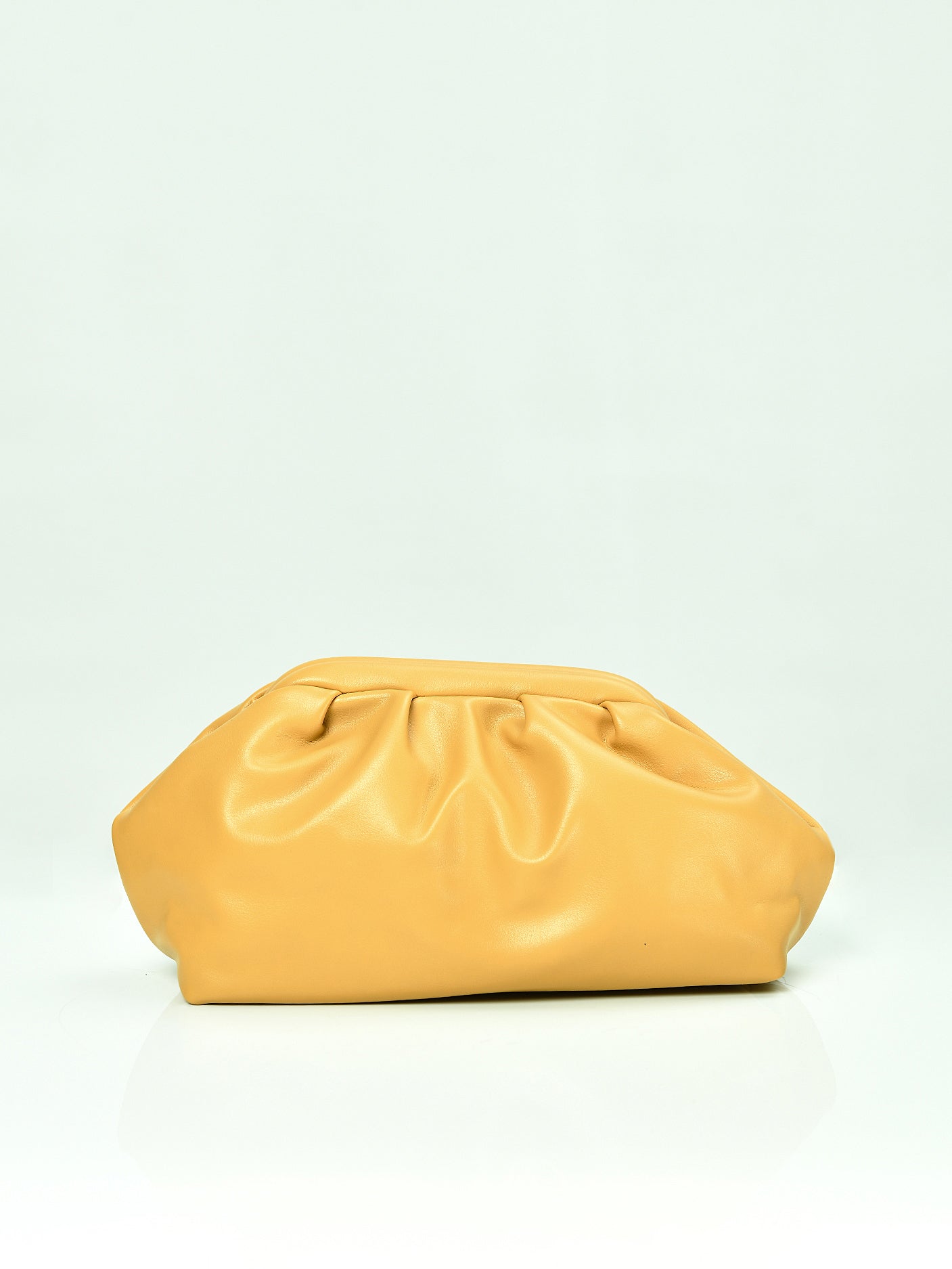 Pleated Clasp Clutch