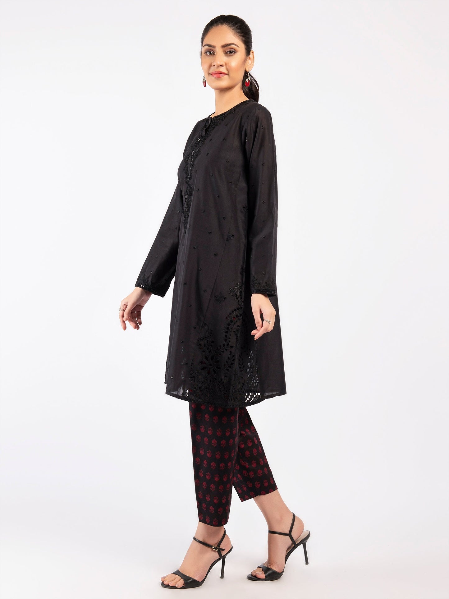 Embroidered Cambric Suit