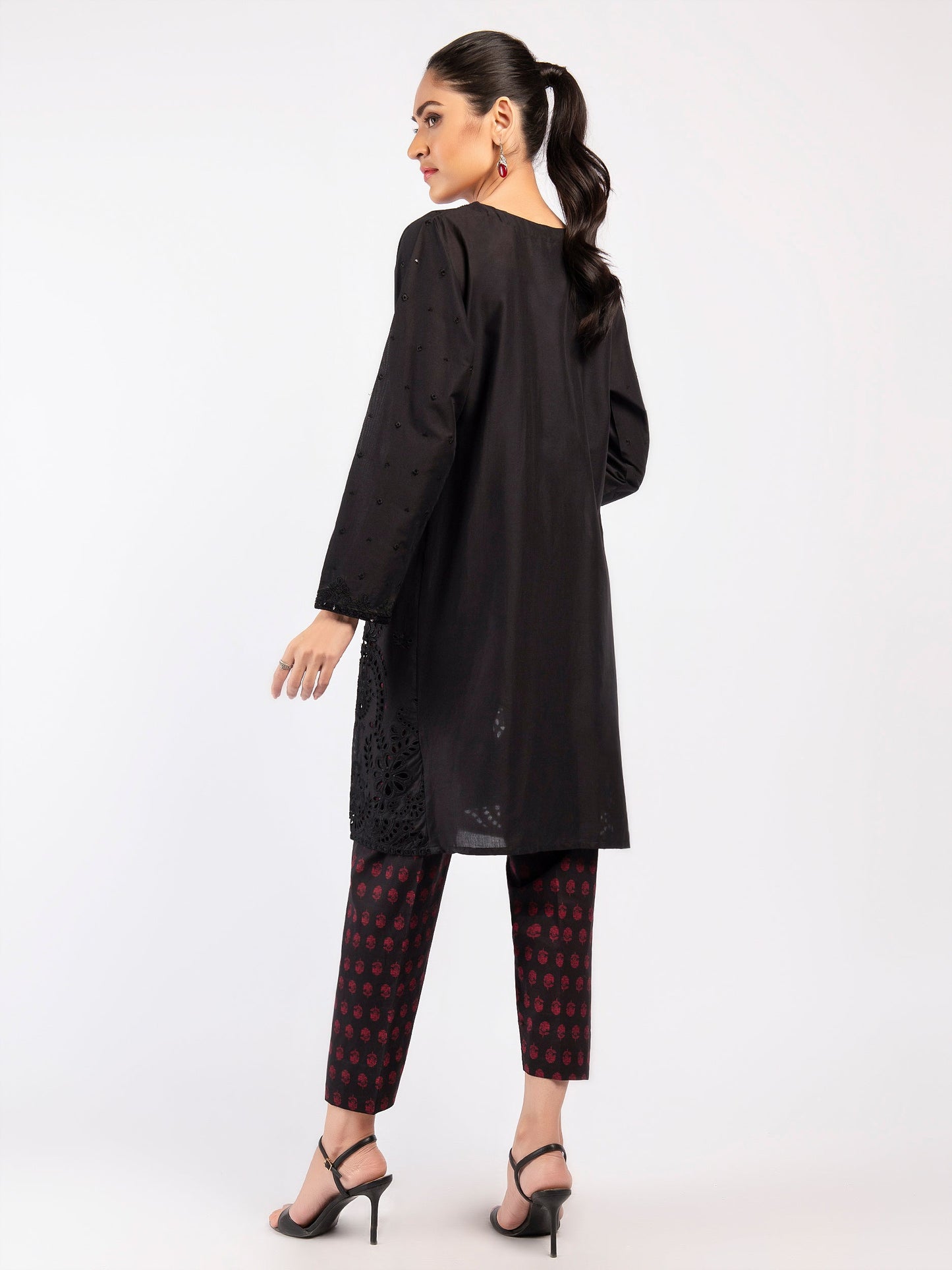 Embroidered Cambric Suit