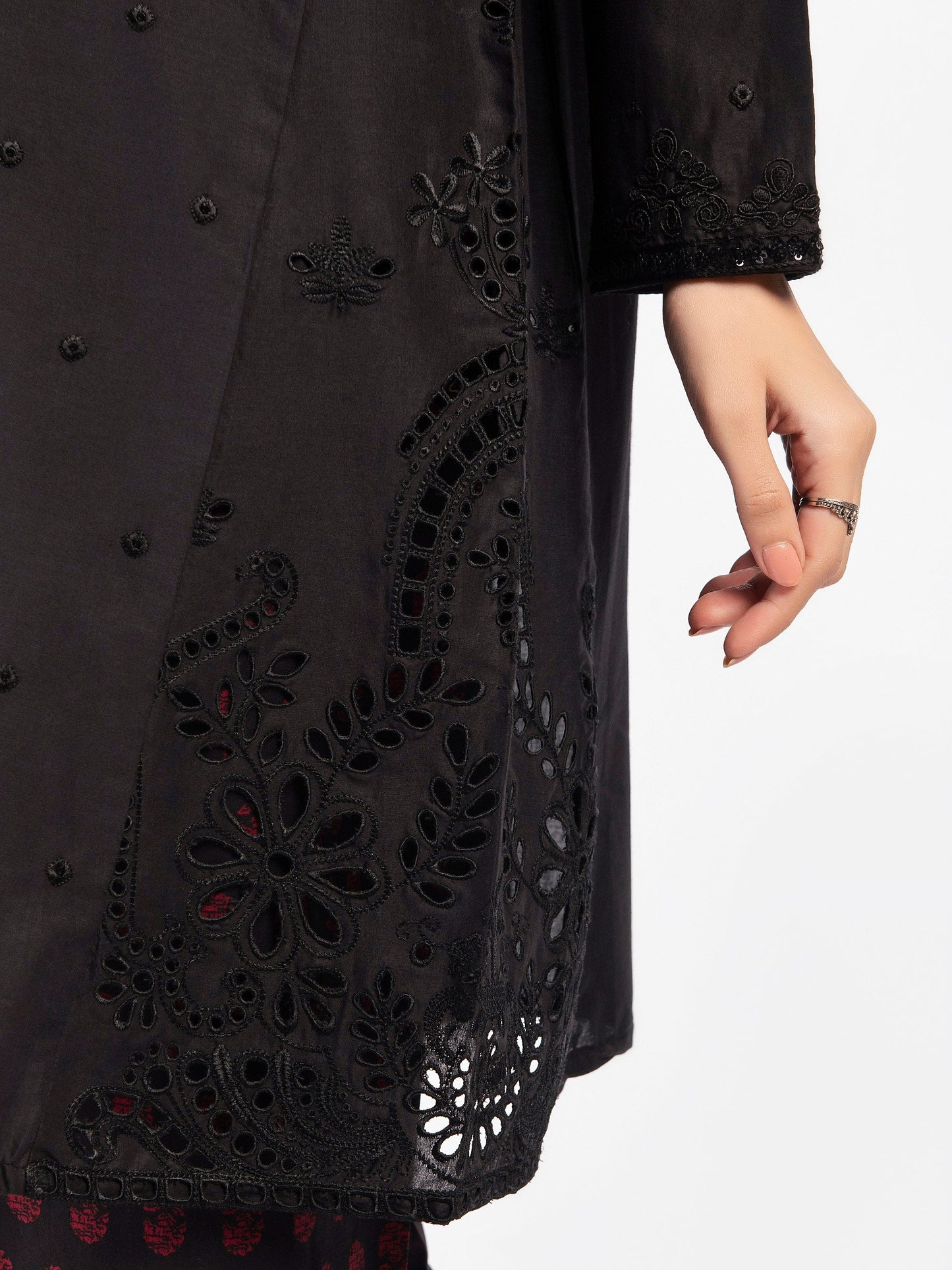 Embroidered Cambric Suit