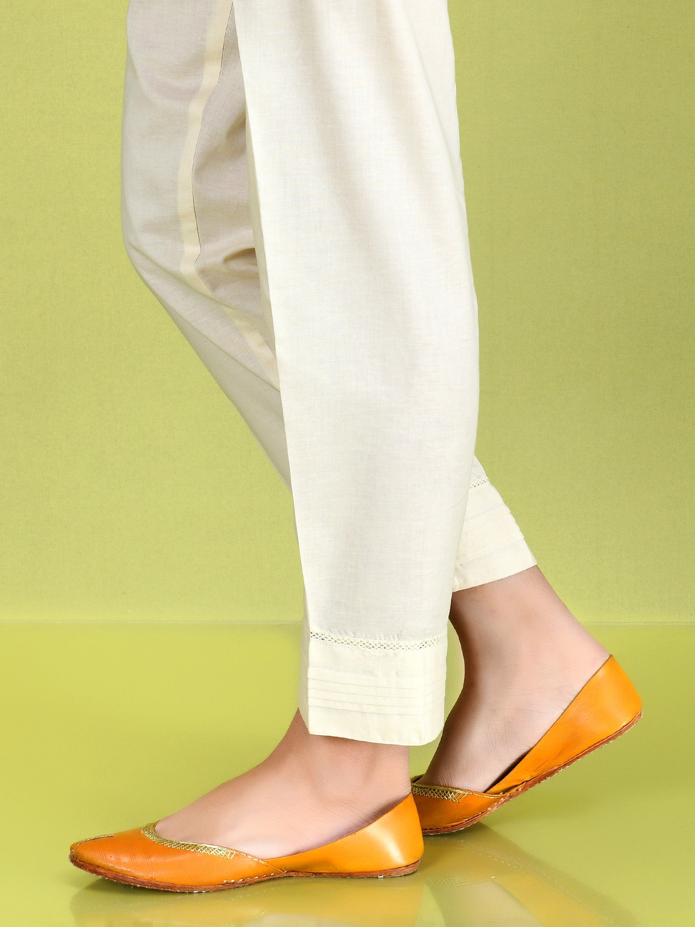 Cambric Trouser - Off White