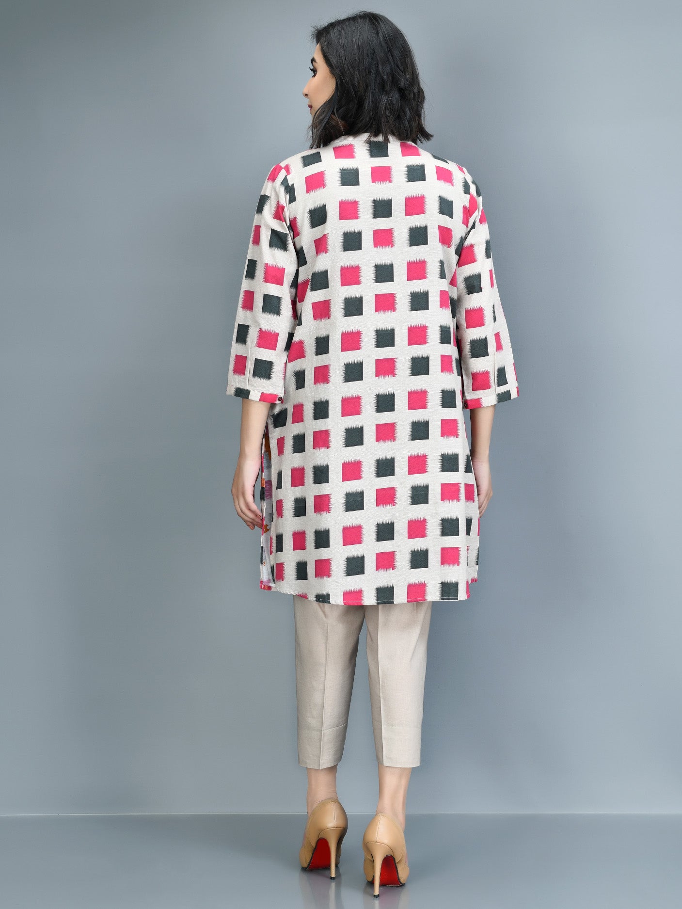 Embroidered Slub Khaddar Shirt