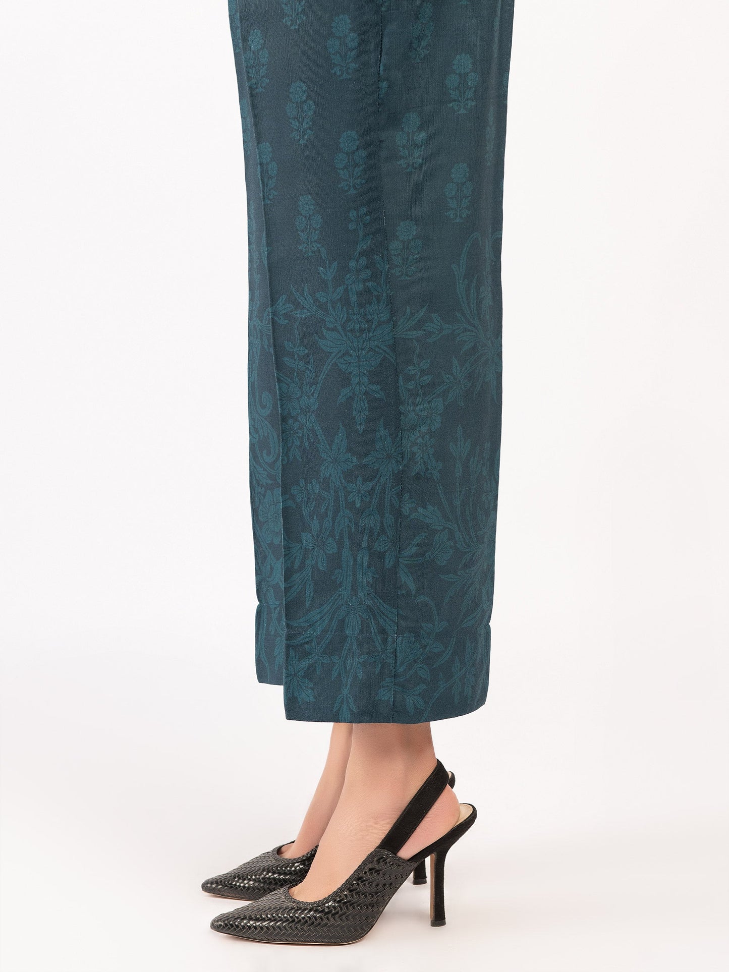 Printed Khaddar Trousers