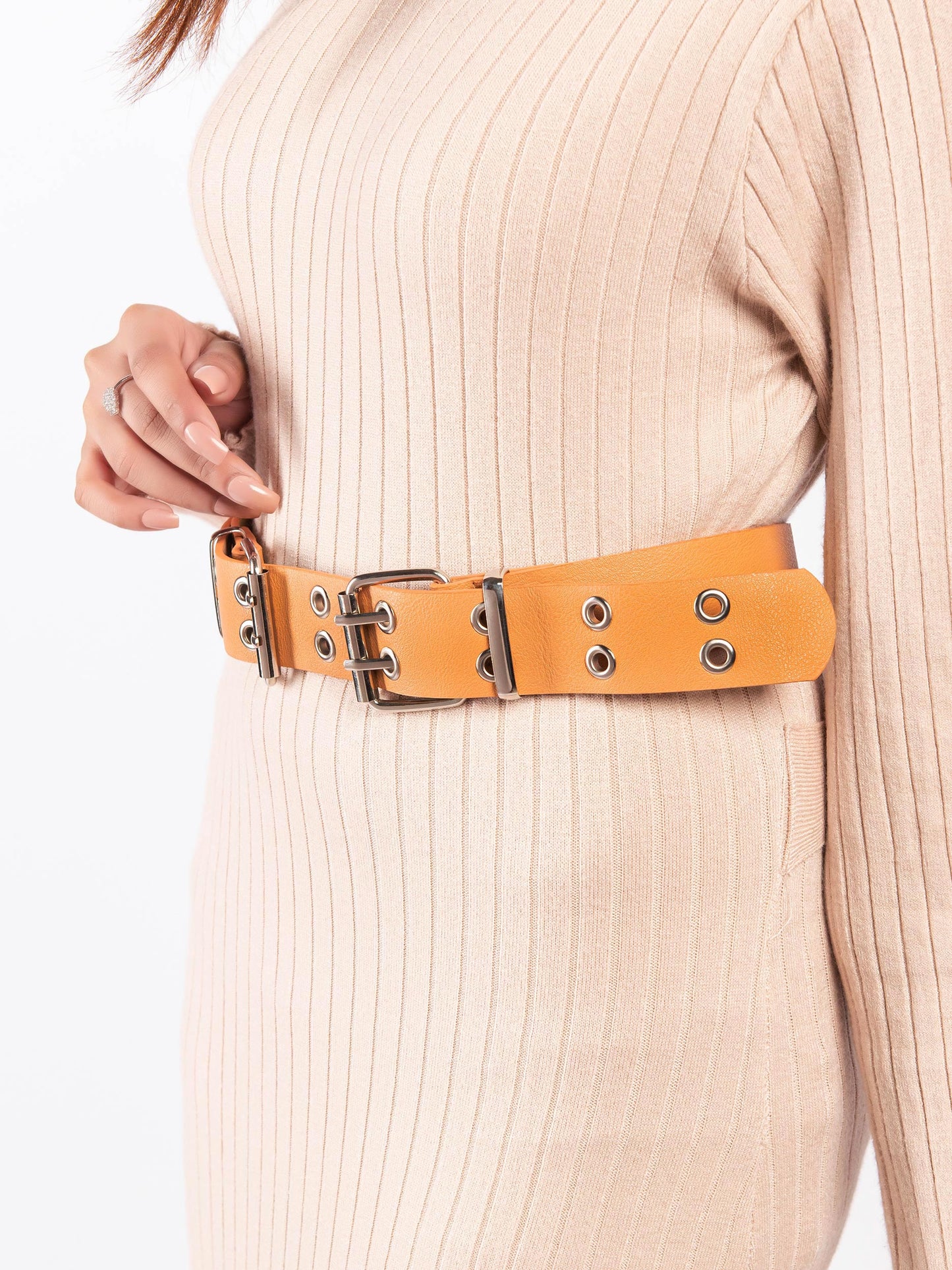 Double Buckles Reversible Belt