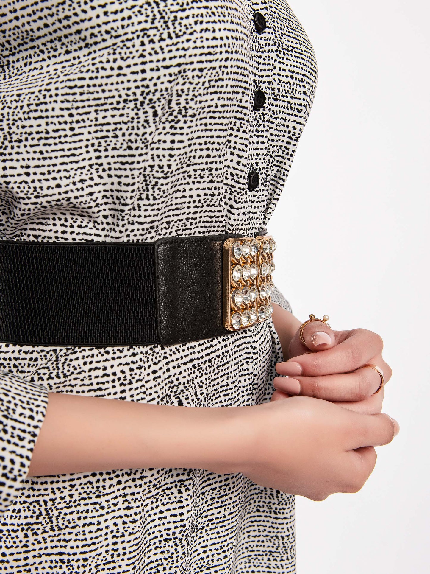 Embellished Nylon Belt