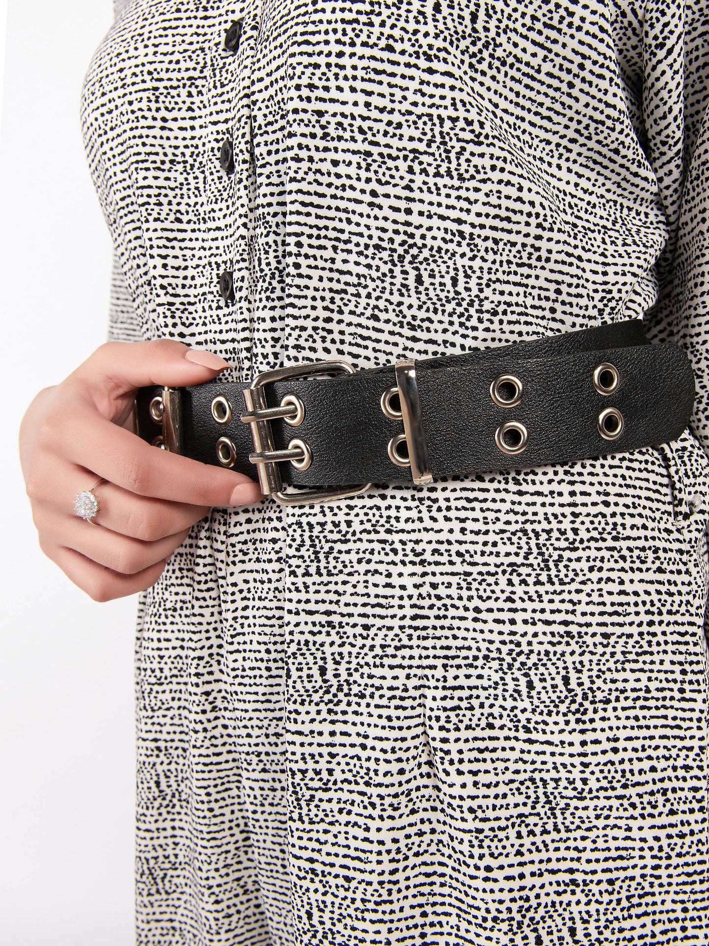 Double Buckles Reversible Belt