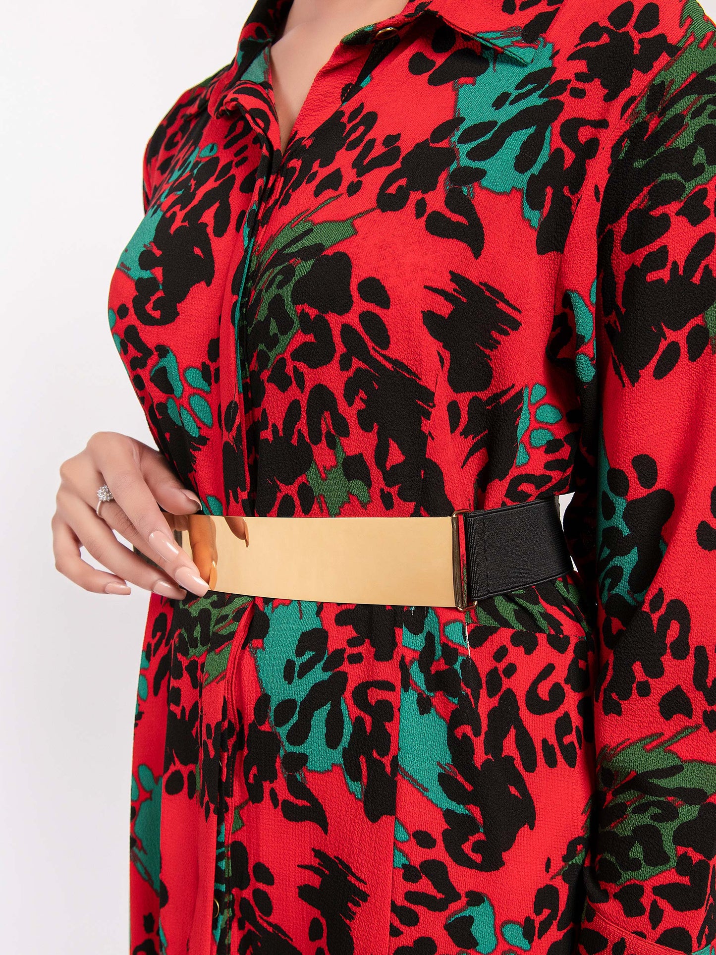 Glamorized Metallic Belt