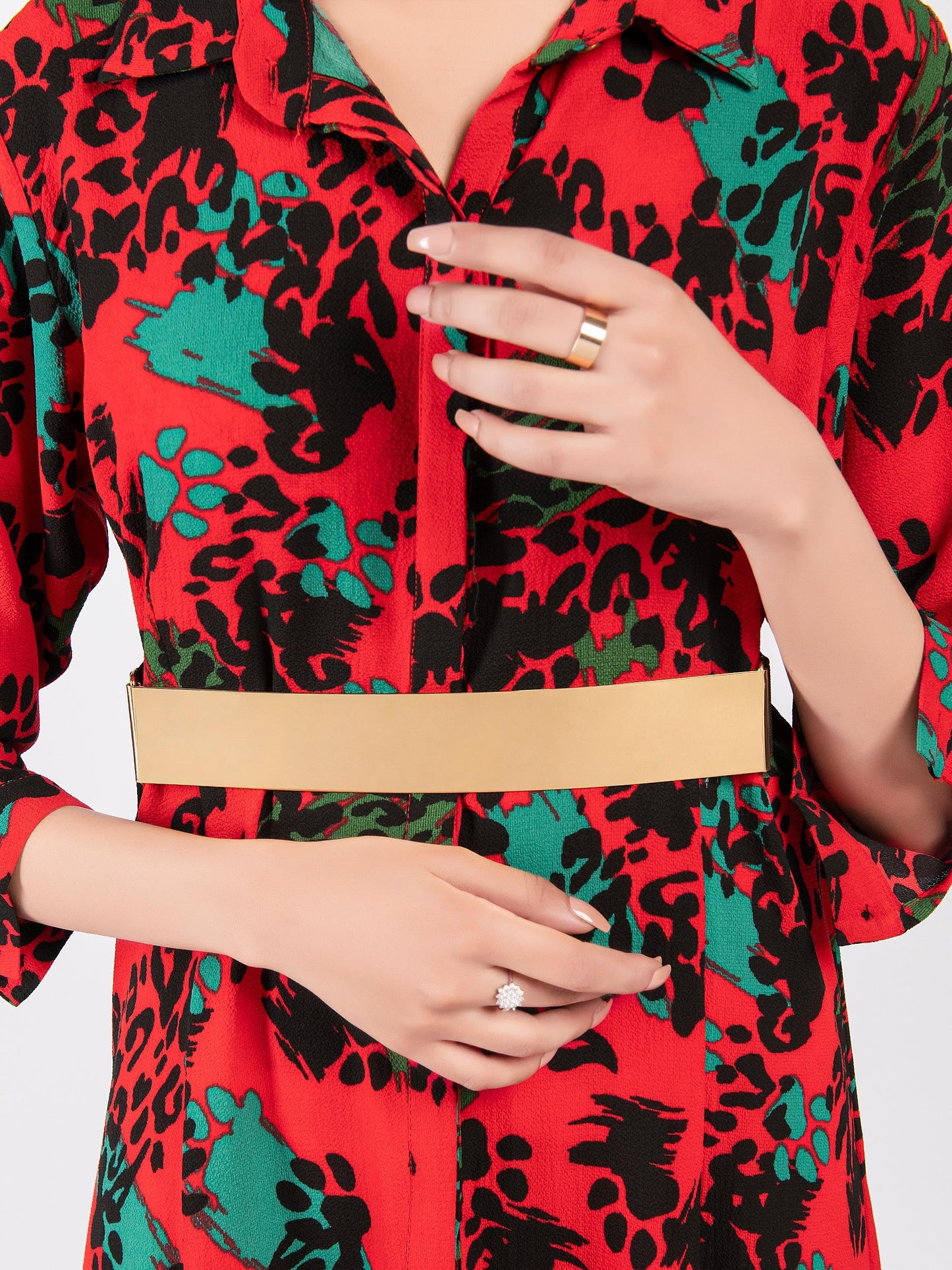 Glamorized Metallic Belt