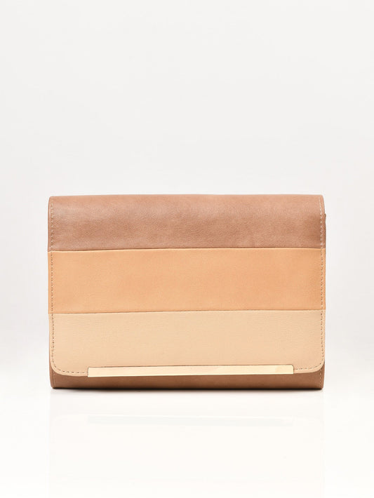 Striped Clutch