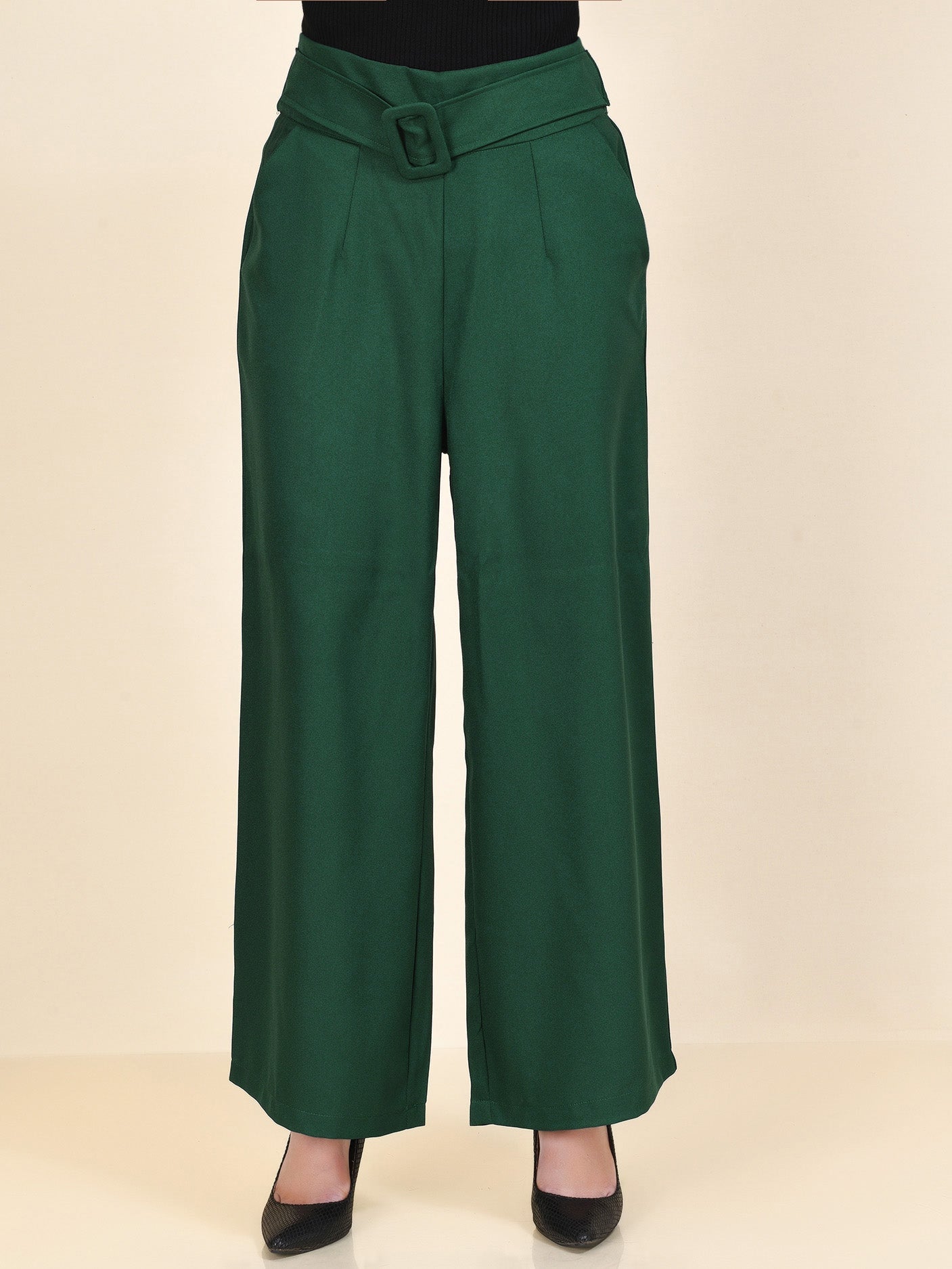 Belted Pants - Green
