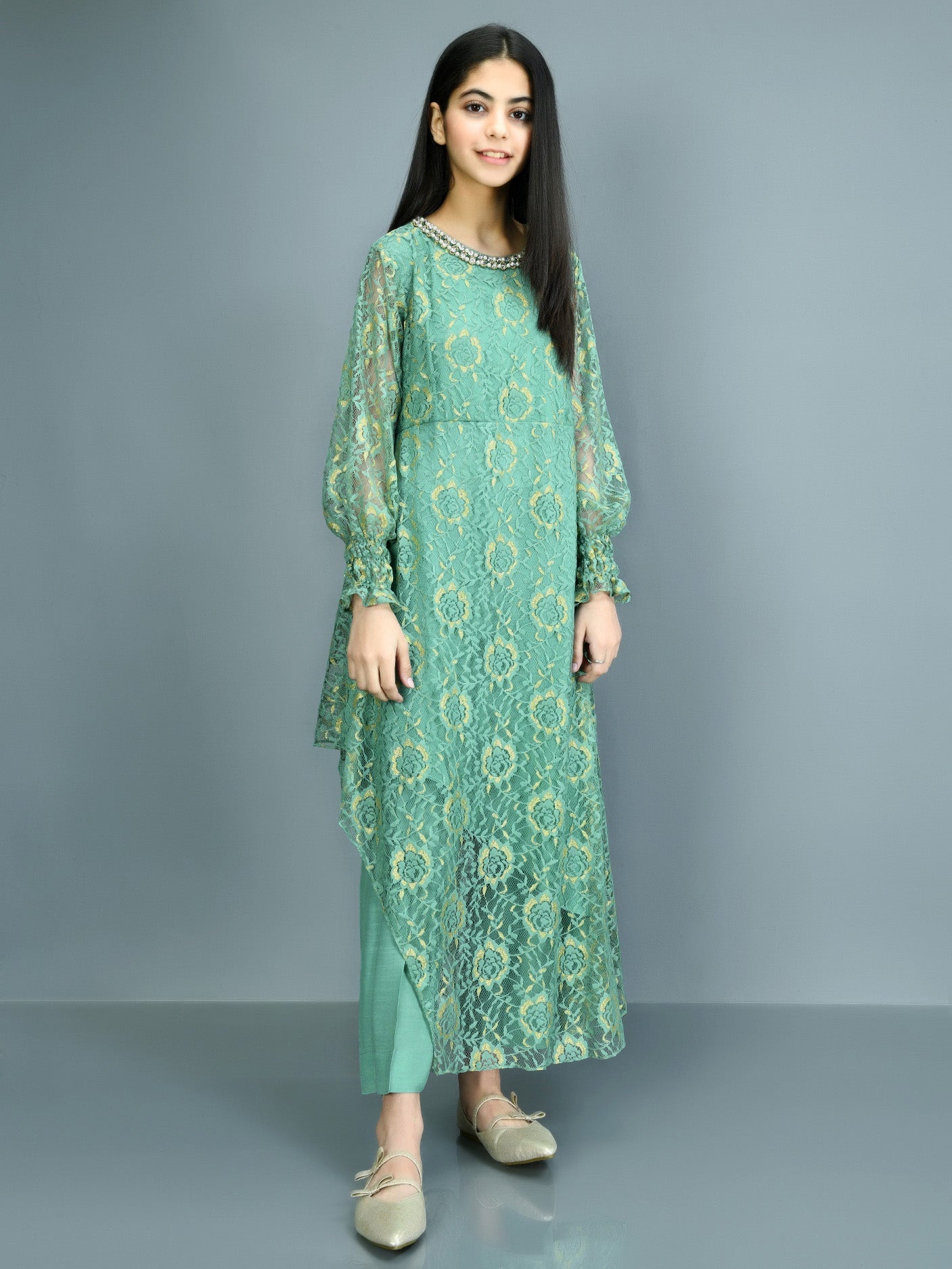 Asymmetrical Net Suit