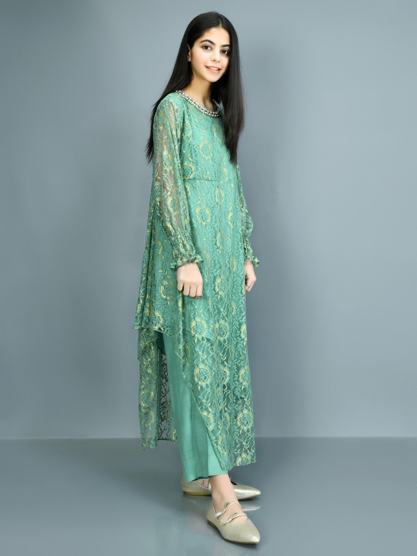 Asymmetrical Net Suit